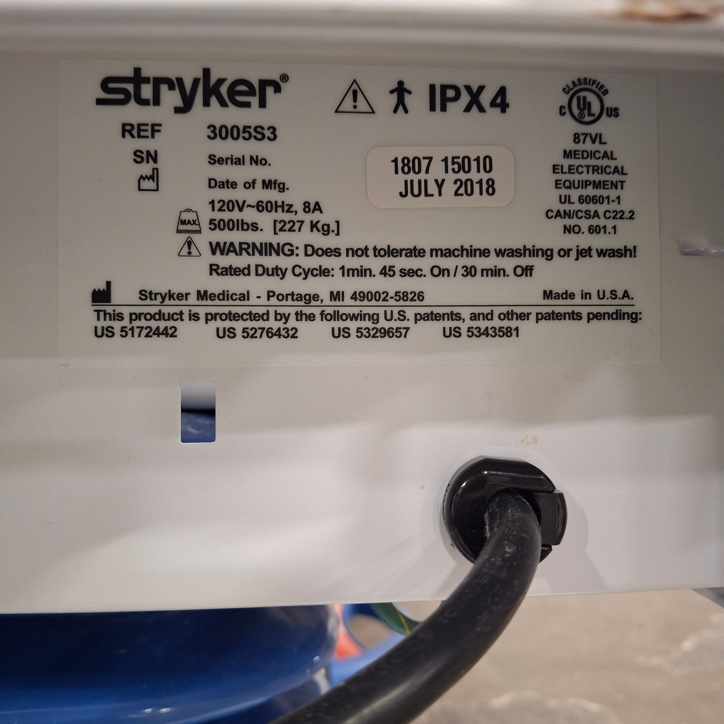 Stryker Secure III 3005 Hospital Bed