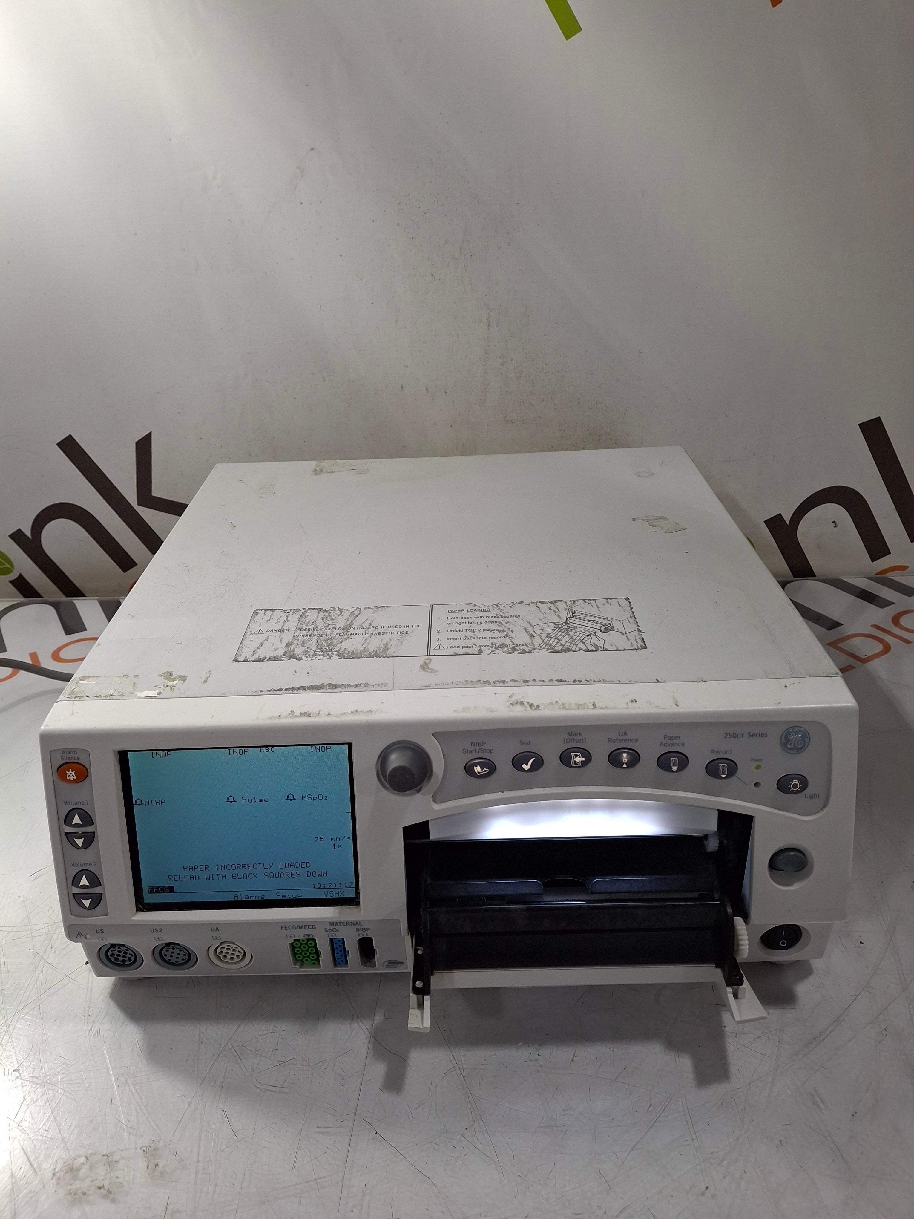 GE Healthcare Corometrics 250cx Series Model 259cx-a Fetal Monitor