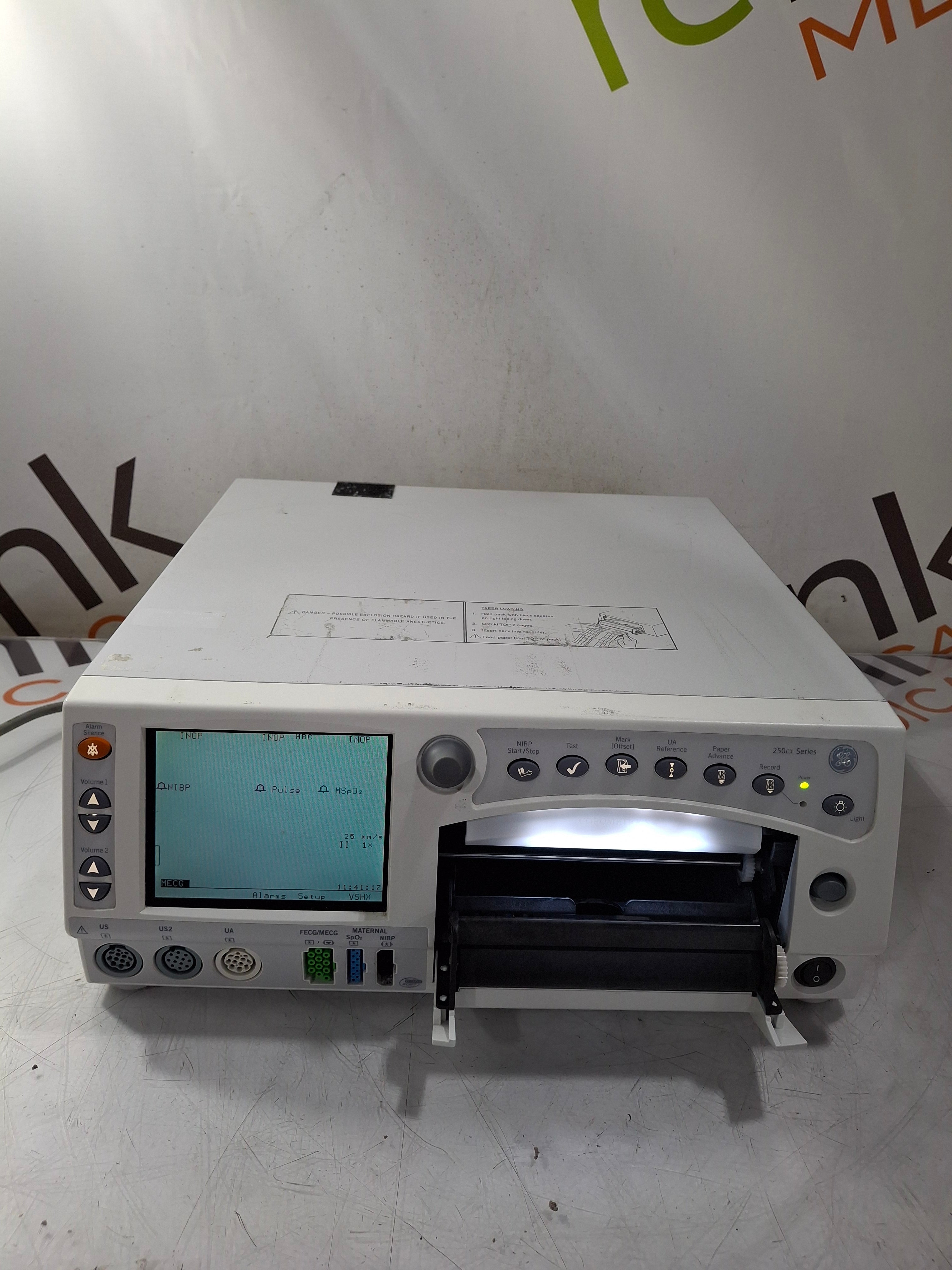 GE Healthcare Corometrics 250cx Series Model 259cx-a Fetal Monitor