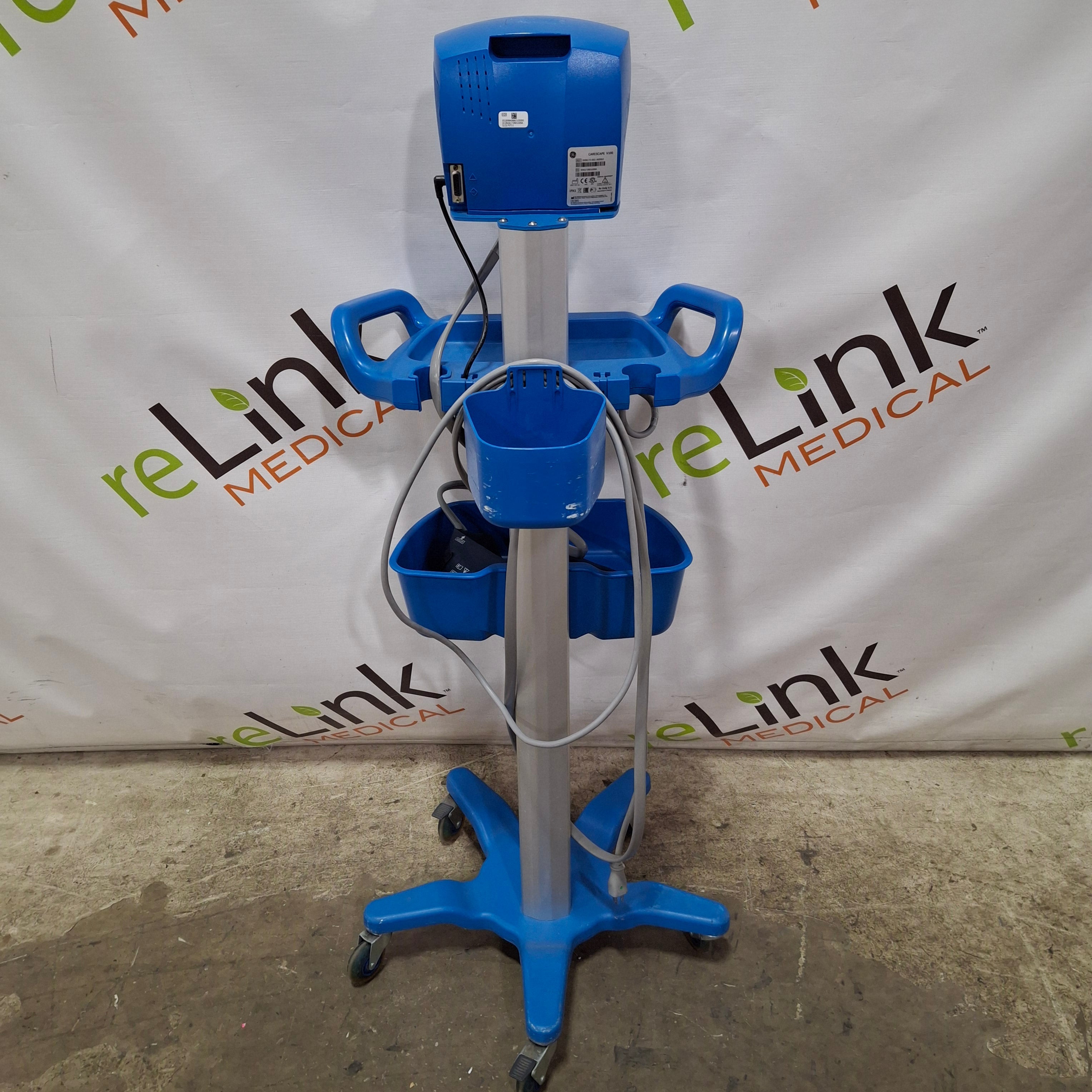 GE Healthcare CareScape Dinamap V100 Roll Stand