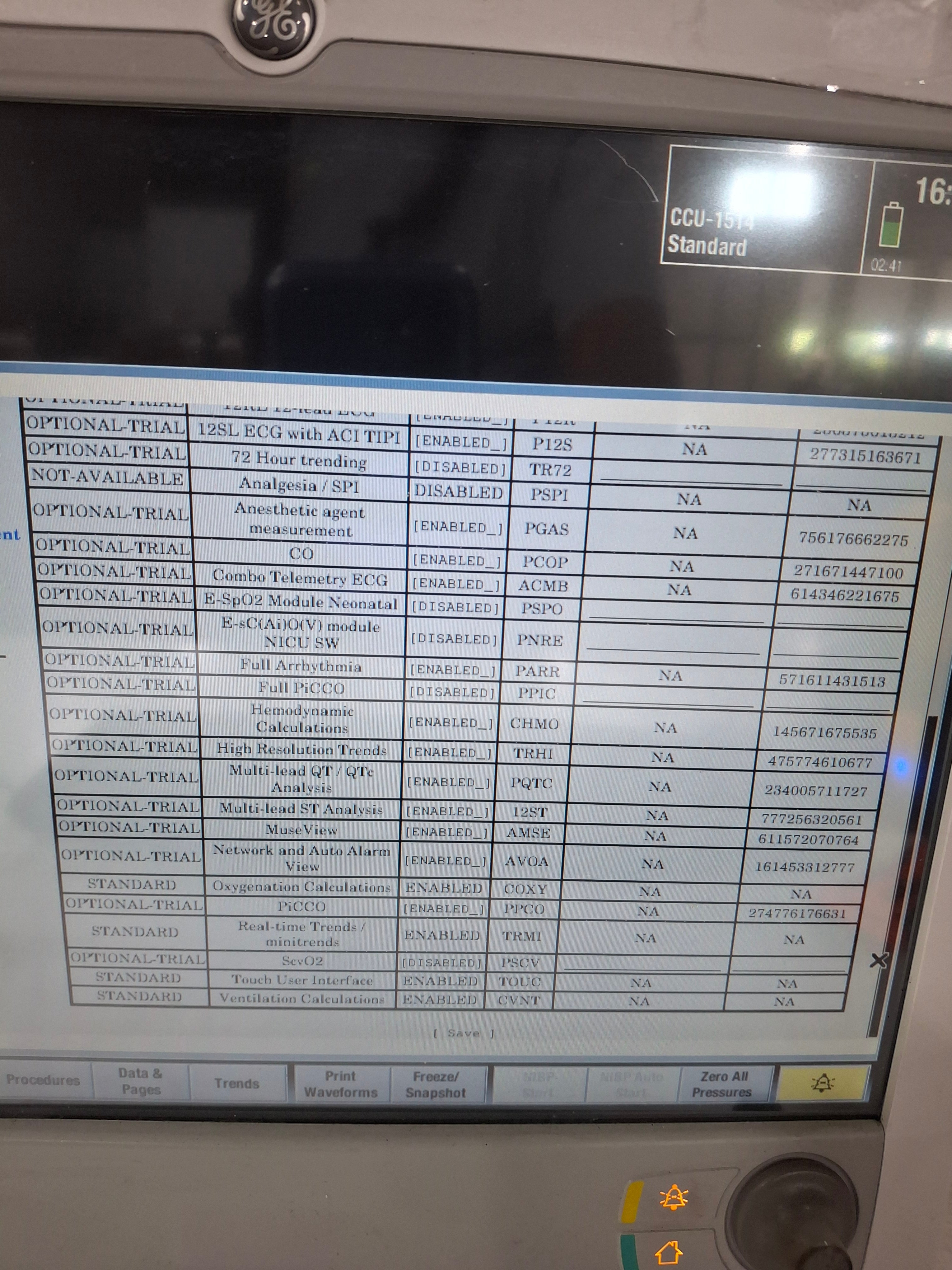 GE Healthcare Carescape B650 Critical Care Patient Monitor