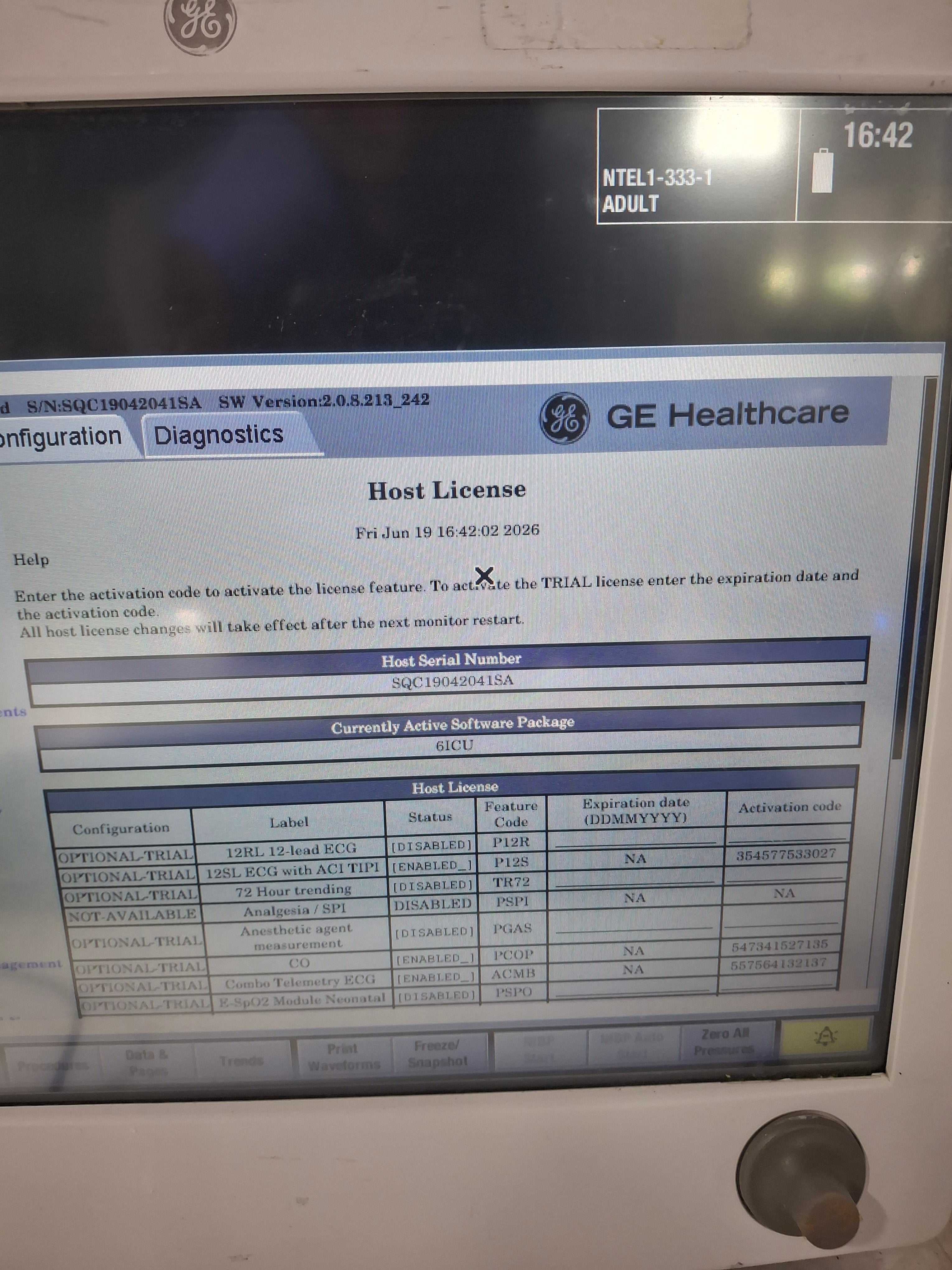GE Healthcare Carescape B650 Critical Care Patient Monitor