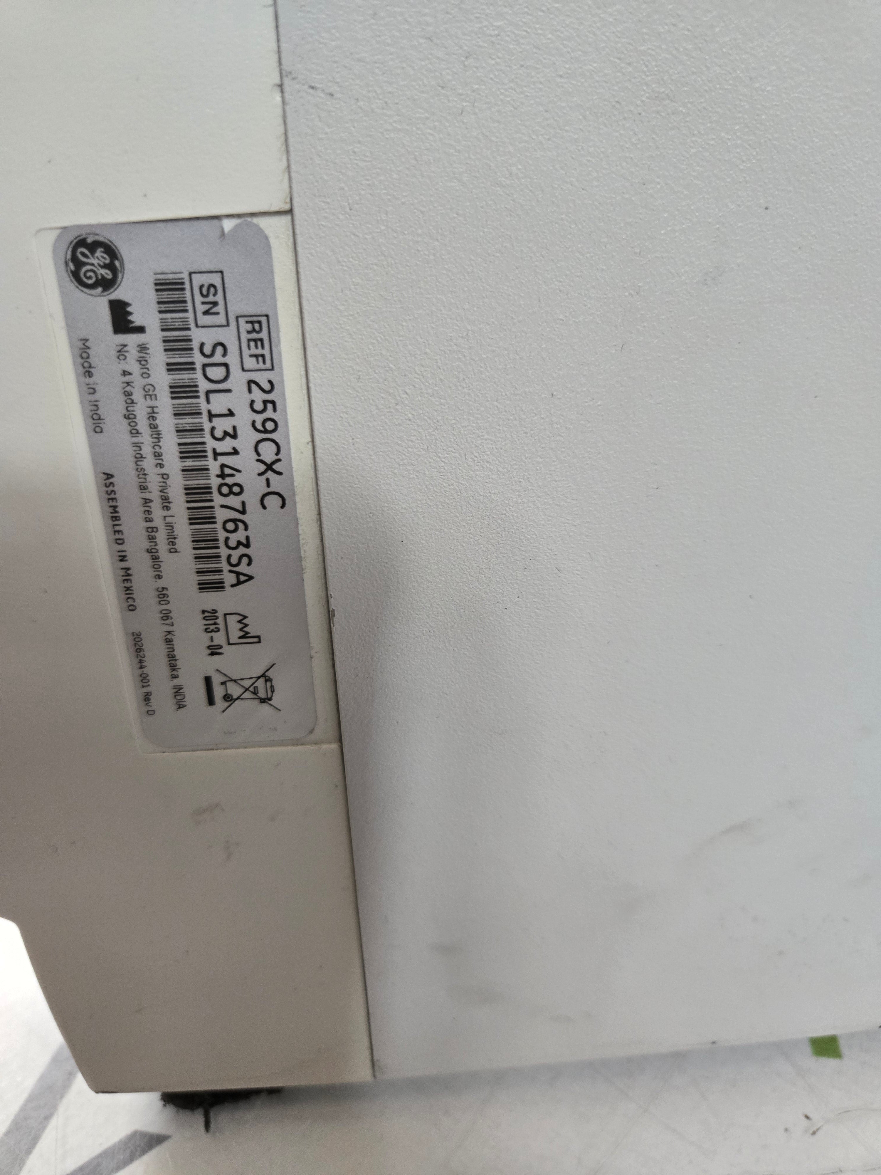 GE Healthcare Corometrics 250cx Series Model 259cx-c Fetal Monitor