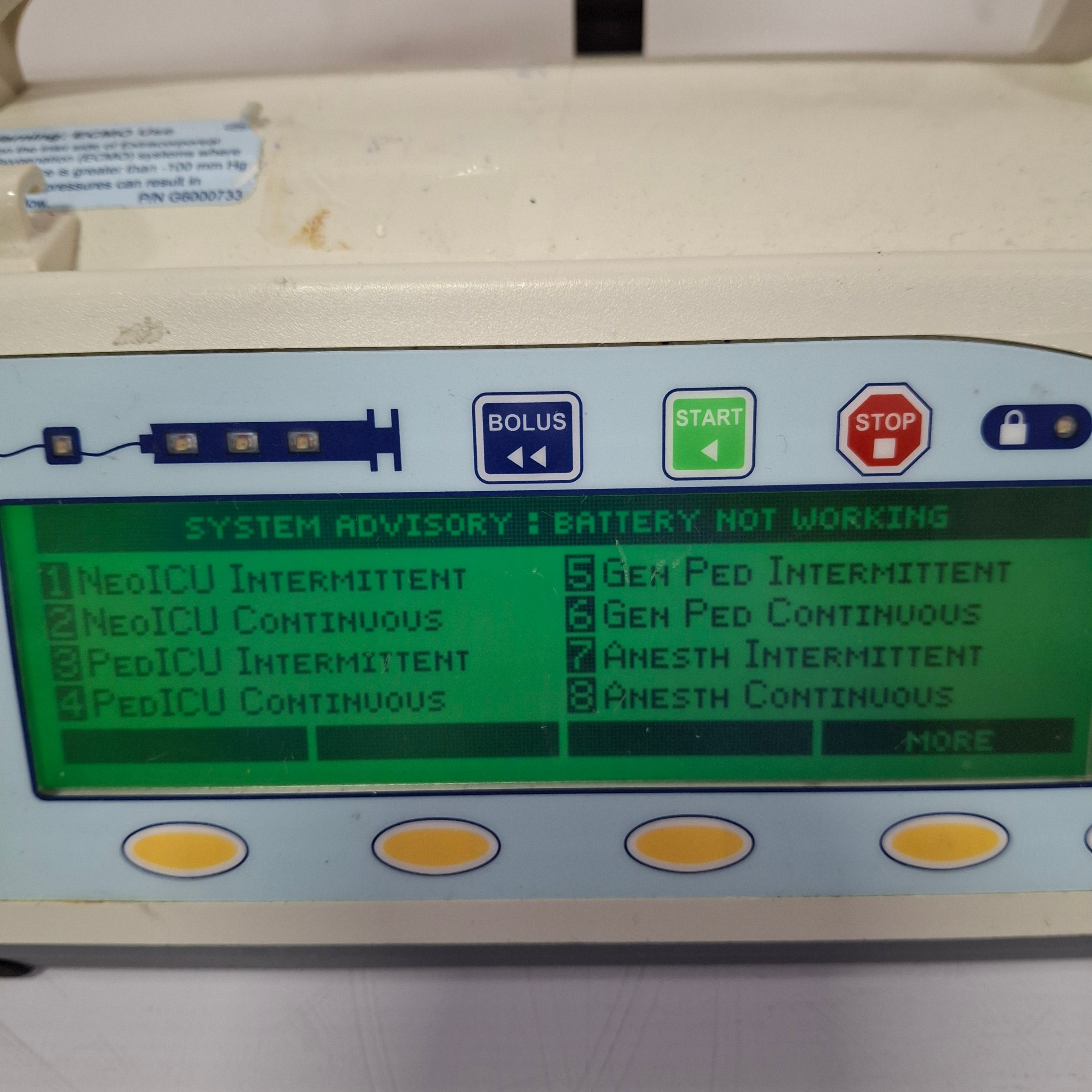 Smiths Medical Medfusion 3500 Version 5 Syringe Infusion Pump
