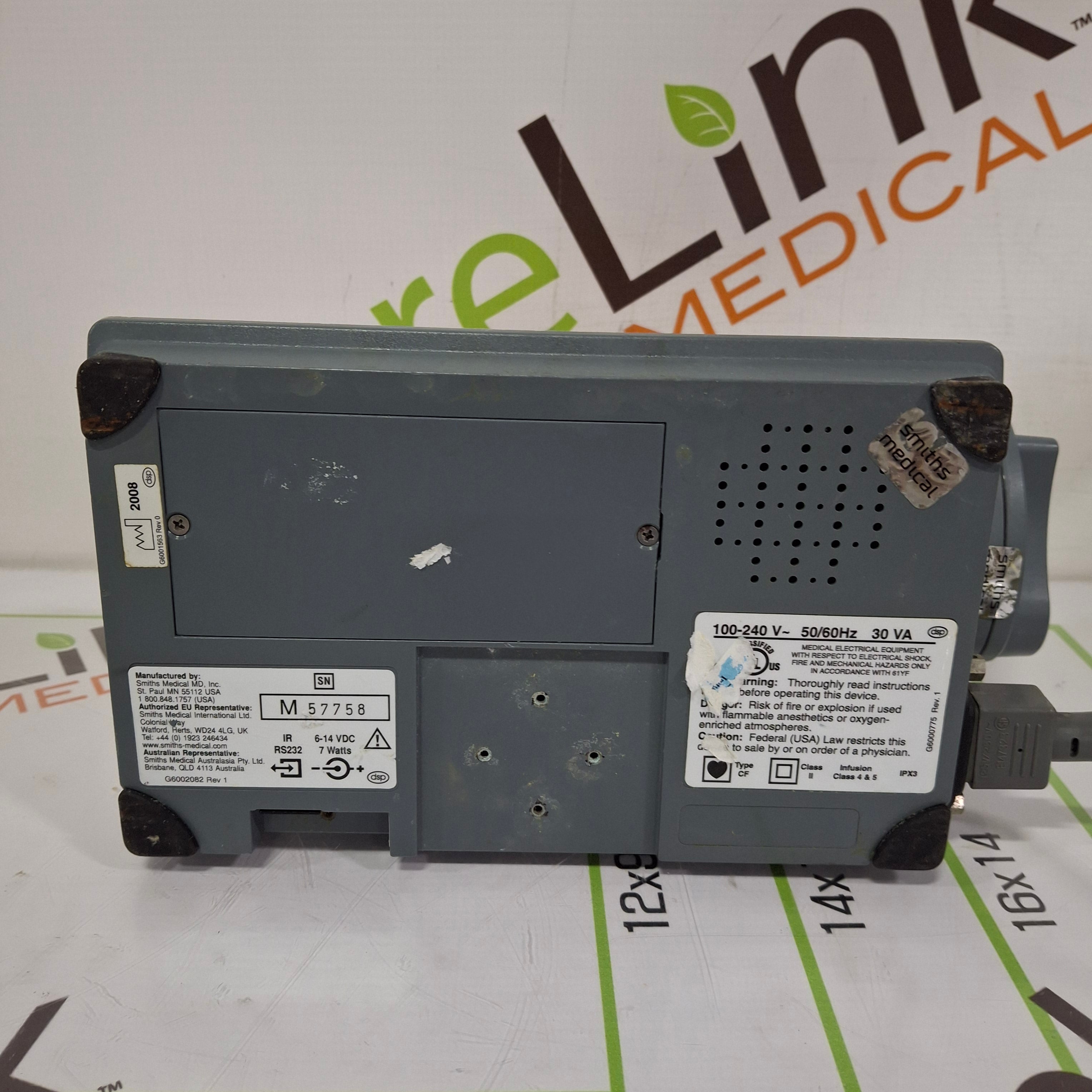 Smiths Medical Medfusion 3500 Version 5 Syringe Infusion Pump