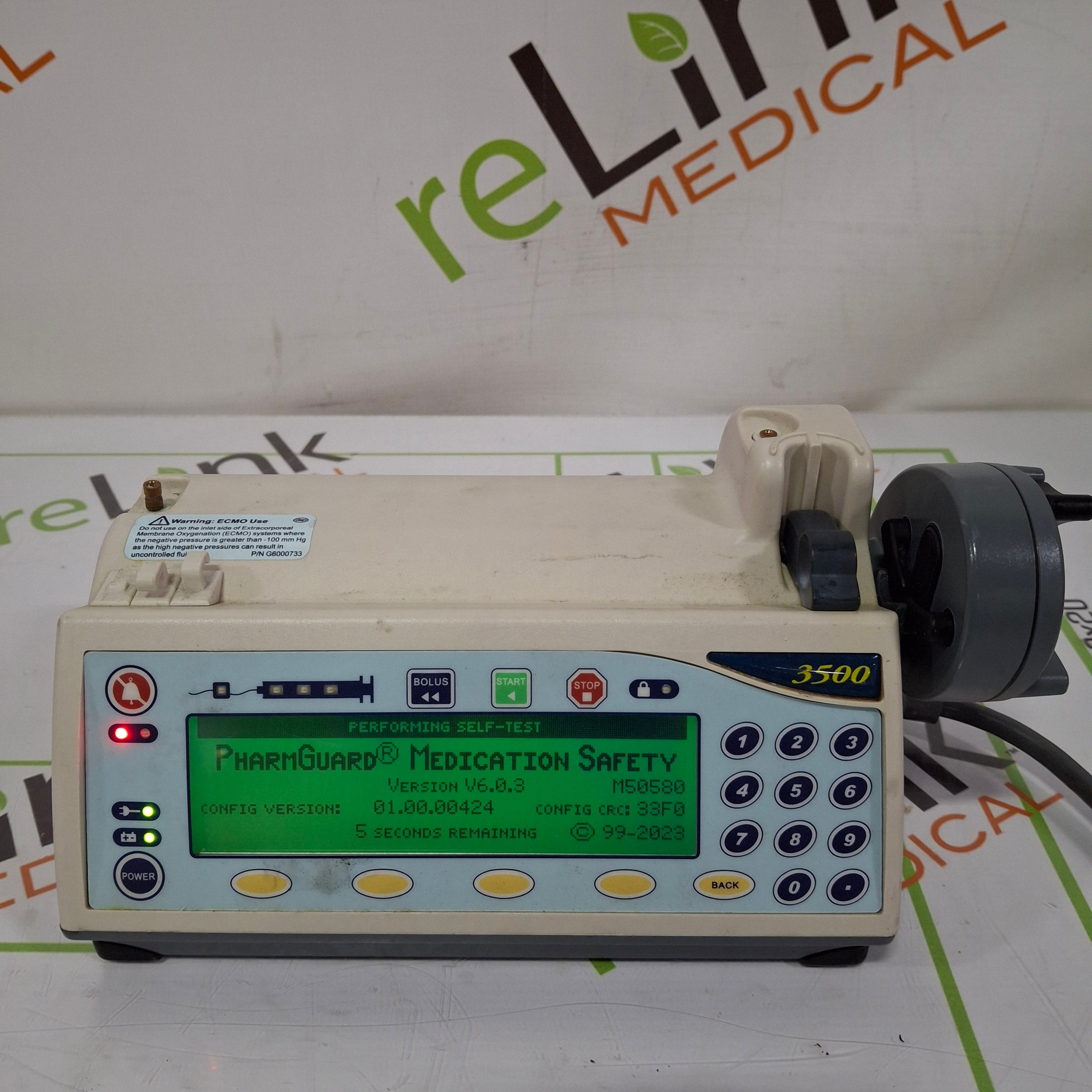 Smiths Medical Medfusion 3500 Version 6 Syringe Infusion Pump