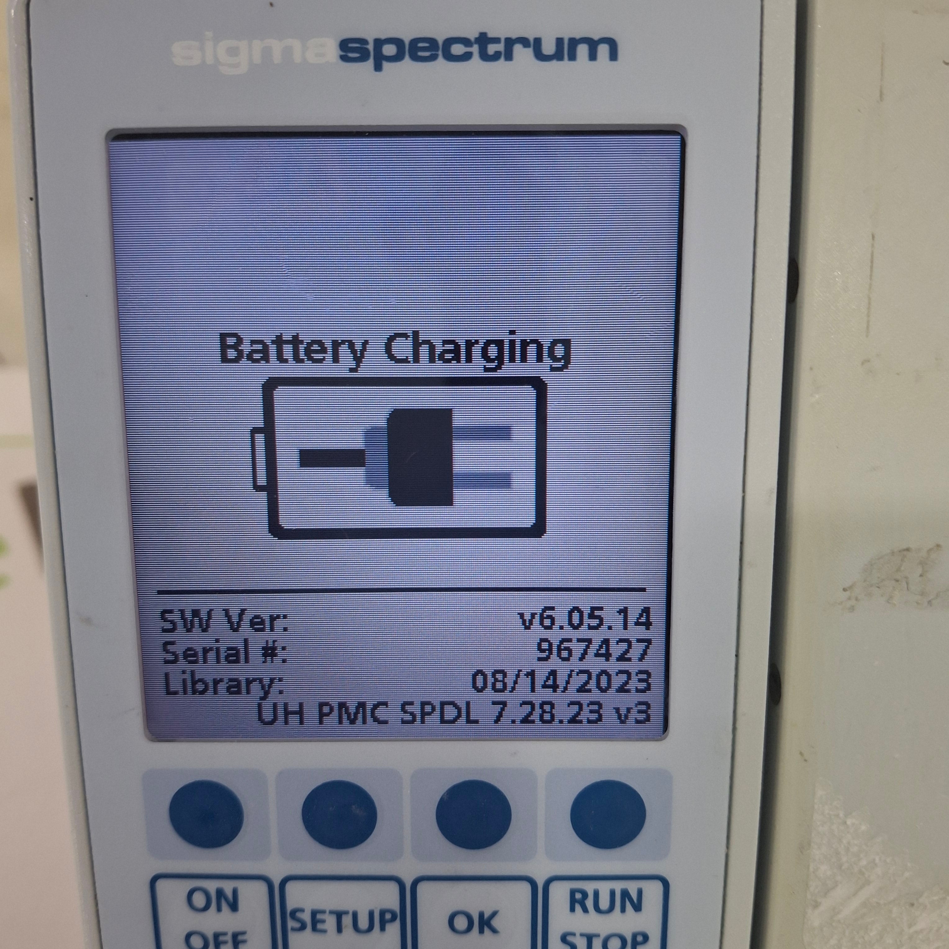 Baxter Sigma Spectrum 6.05.14 without Battery Infusion Pump