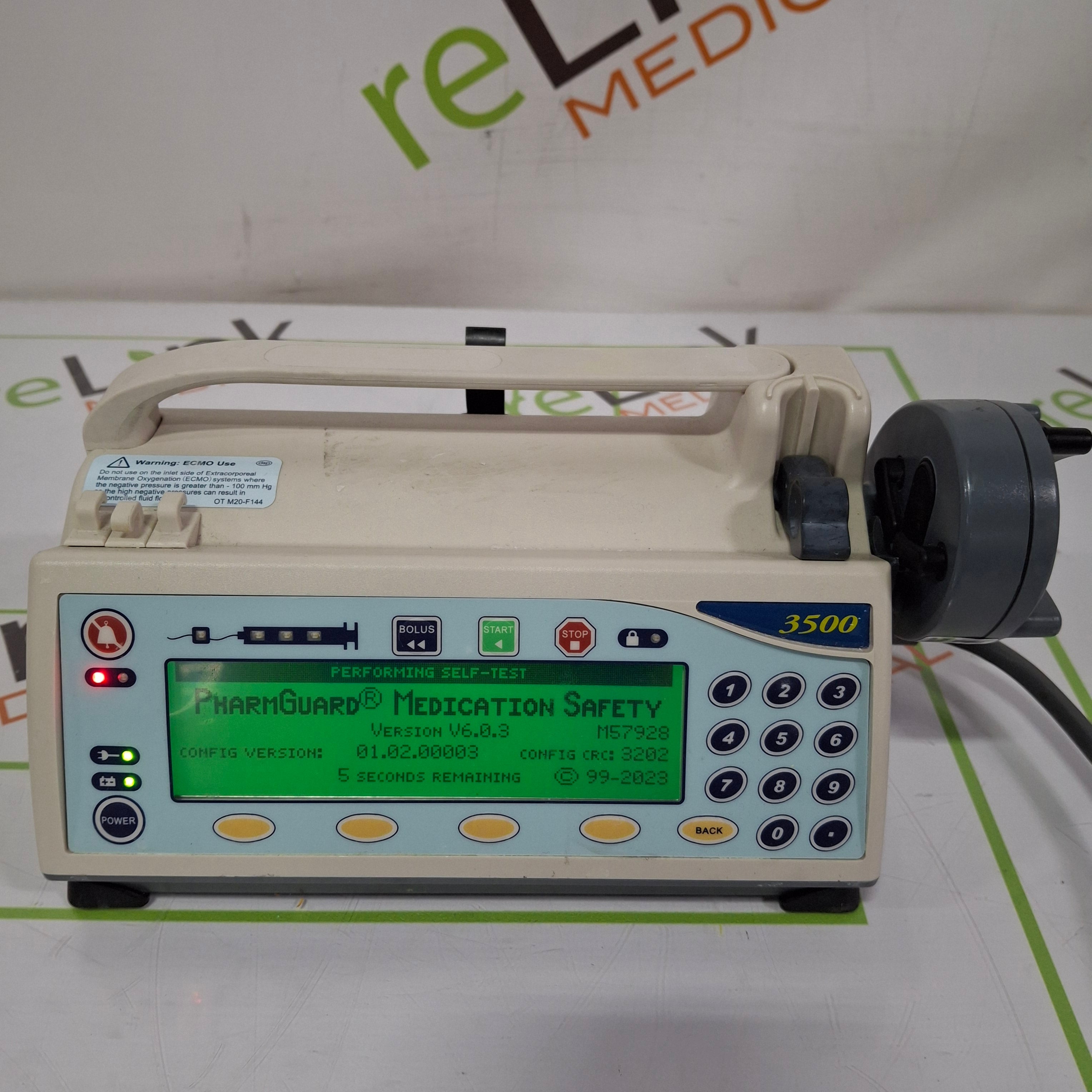 Smiths Medical Medfusion 3500 Version 6 Syringe Infusion Pump