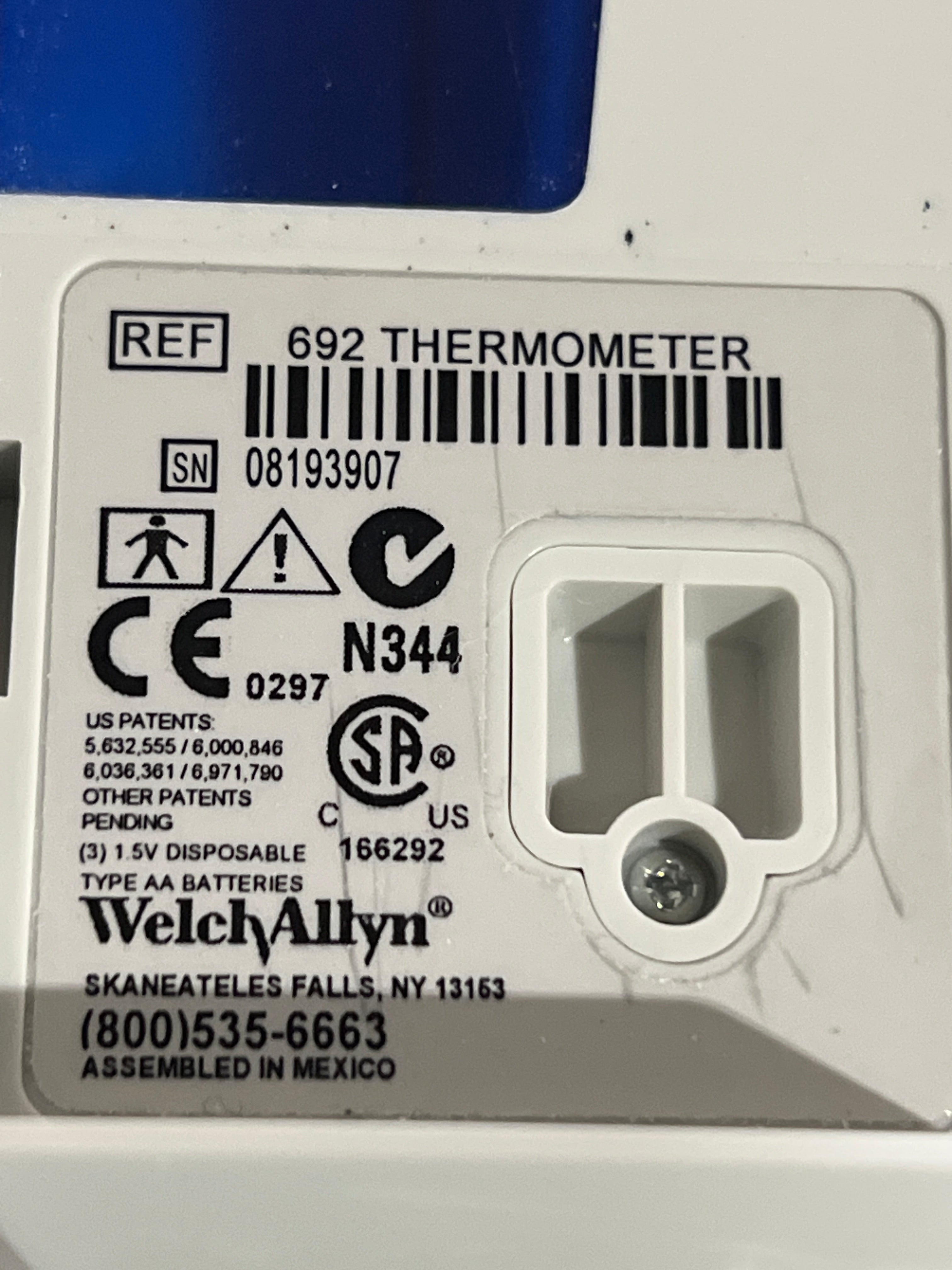 Welch Allyn SureTemp Plus 692 Thermometer