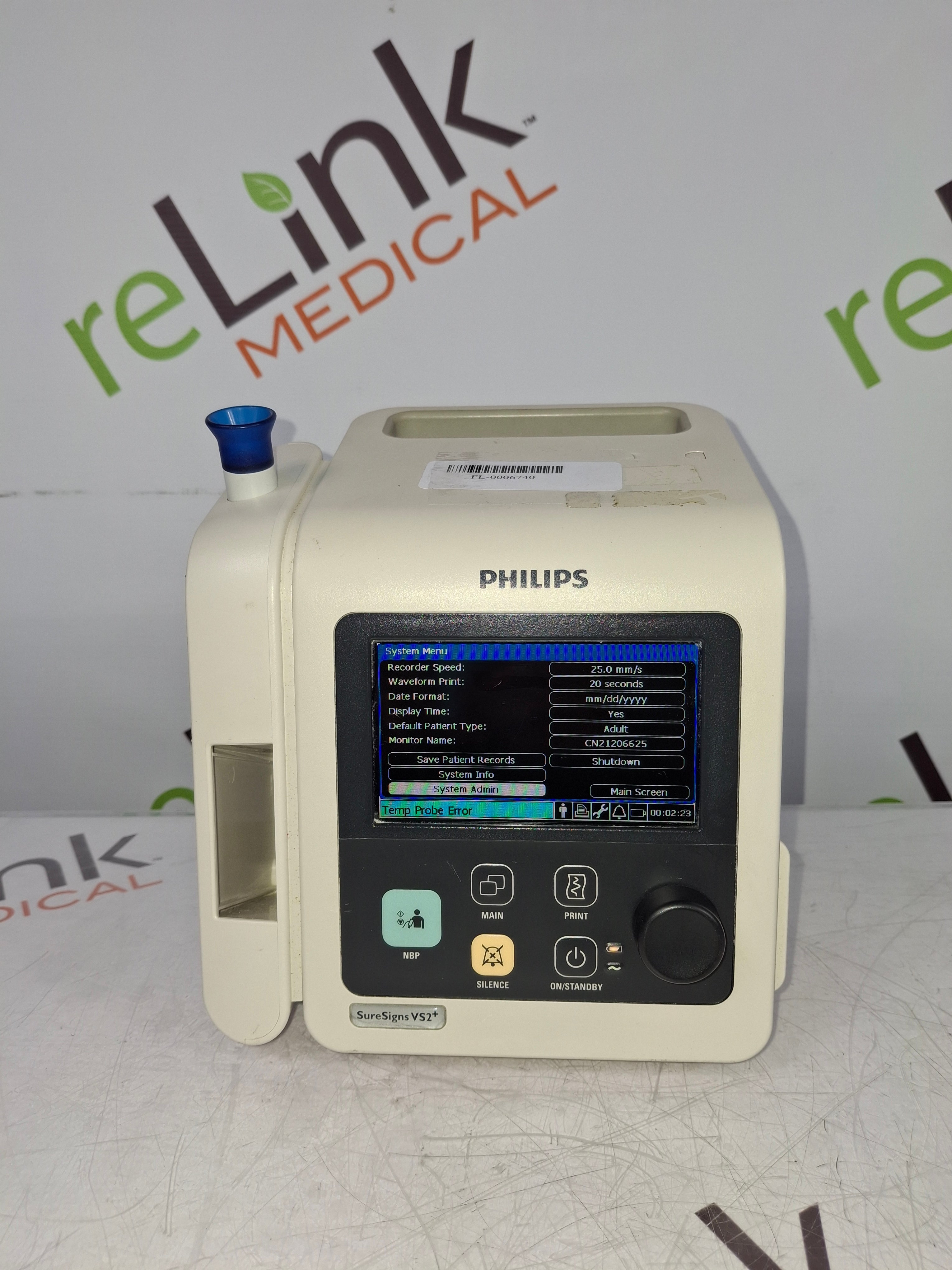 Philips SureSigns VS2+ Vital Signs Monitor