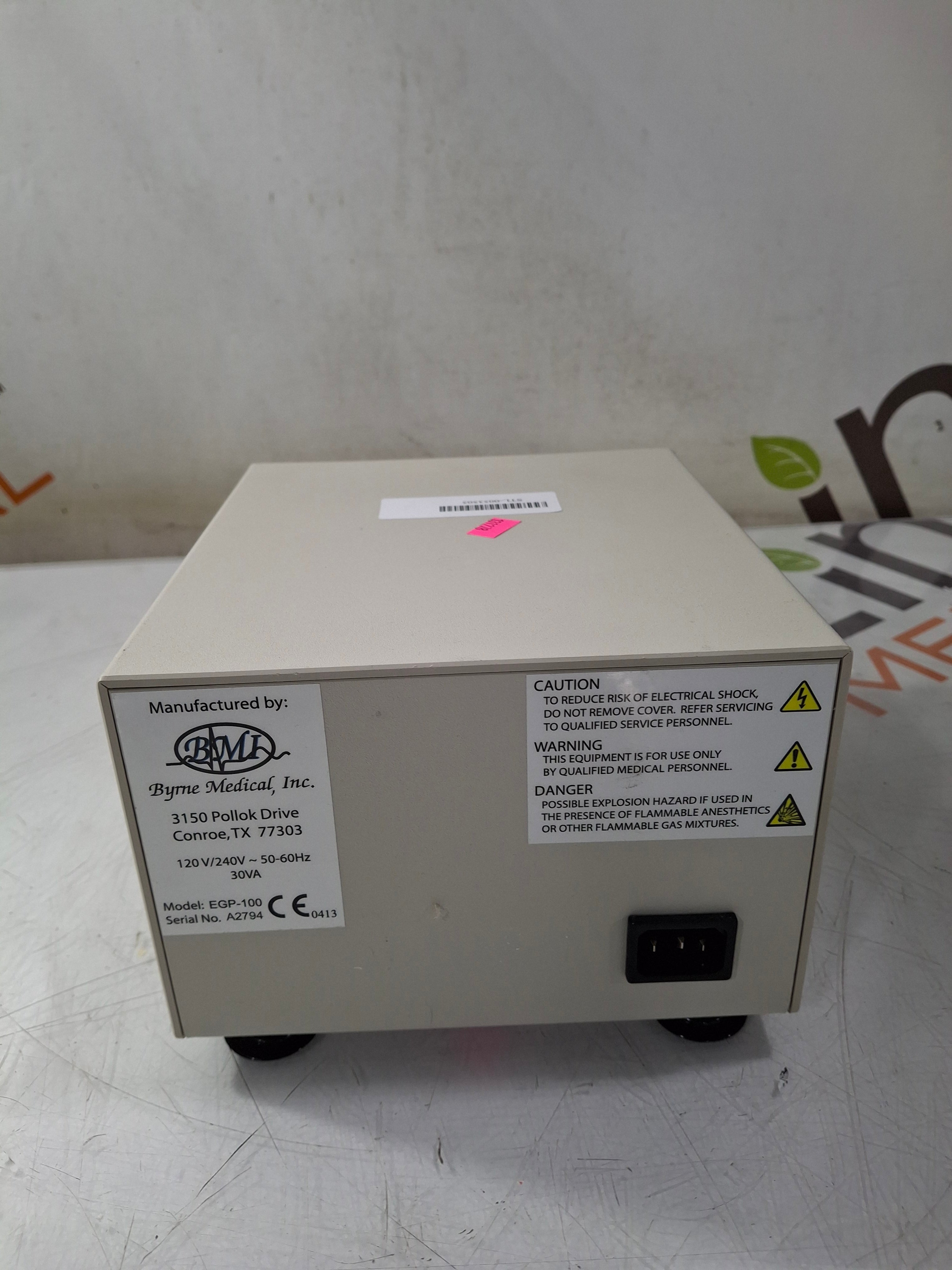 Byrne Medical, Inc. EGP-100 Endogator Endoscopy Irrigation Pump