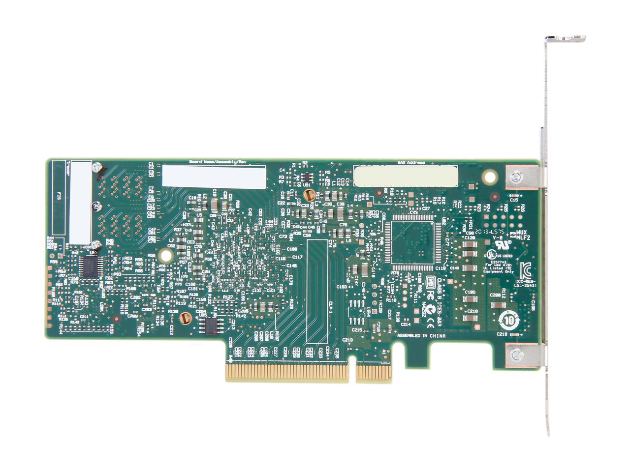LSI Logic LSI00344 9300-8i SGL SAS 8 puertos 12Gb/s PCIE3.0 Tarjeta controladora HBA Brown