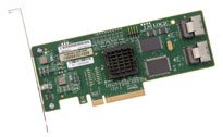 LSI00182 LSI SAS 3081E-R 3Gb/s SAS HBA, 8-Port Int. Controller Card. RAID 0, 1, 1E, 10E. SGL.