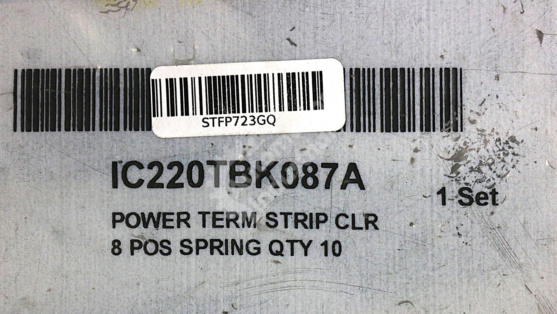 IC220TBK087A By GE Fanuc Power Terminal Strip CLR 8 POS Spring VersaPoint NSFP