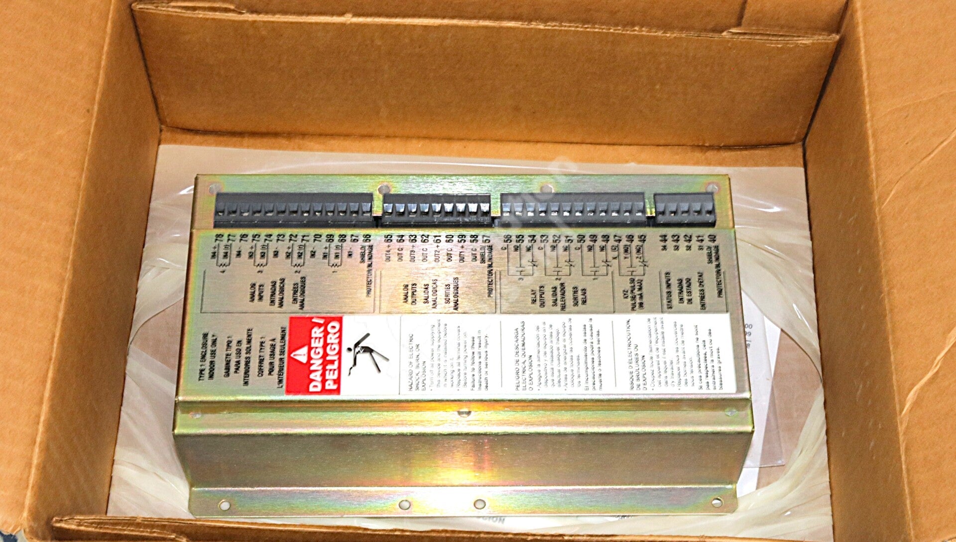 IOM-4444-20 By Square D PL Cass 3020 4 Analog In/4 Analog Out I/O Module NSFP