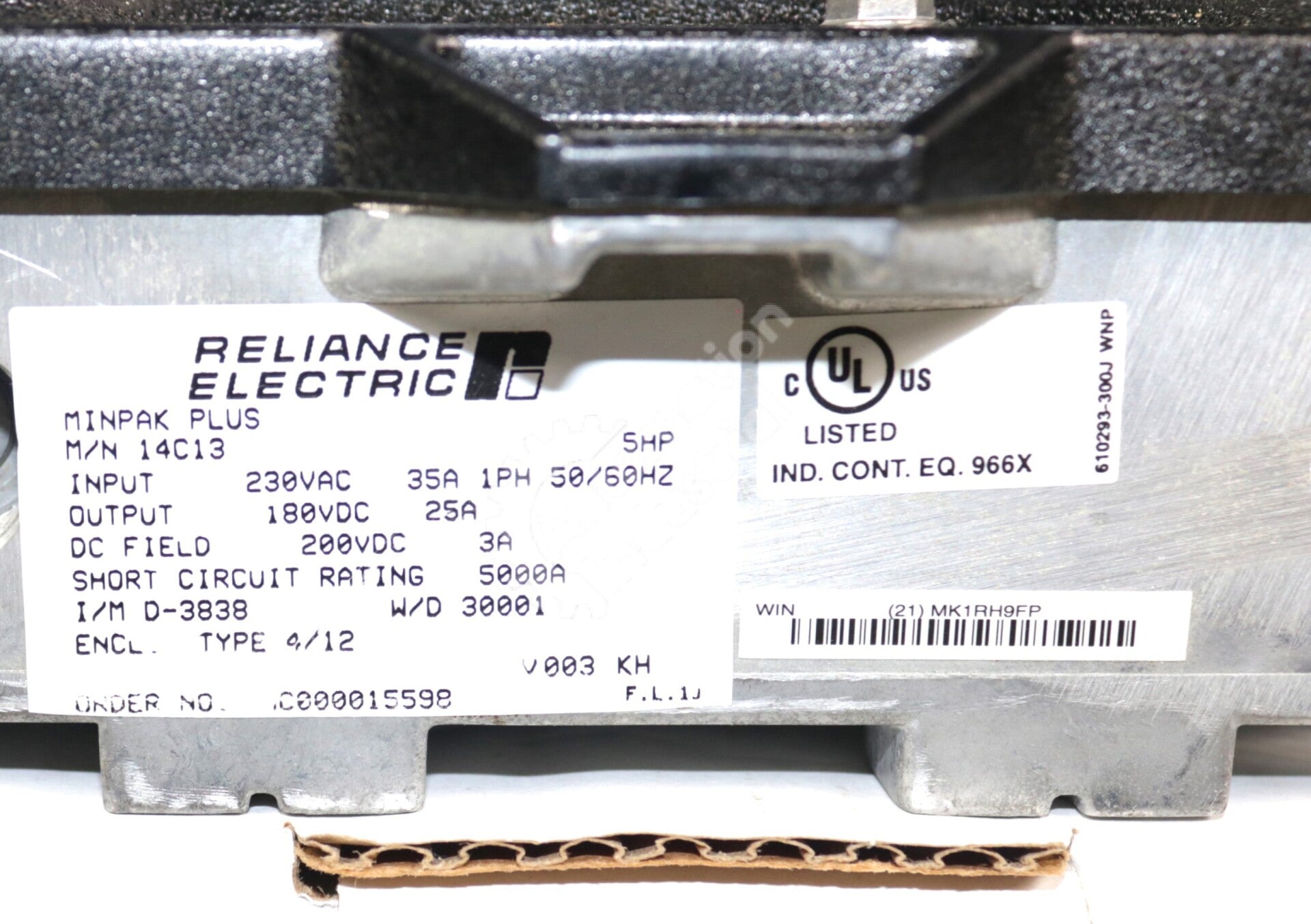 14C13 By Reliance Electric 230VAC 5HP MinPak Plus VS Drive New Surplus No Box