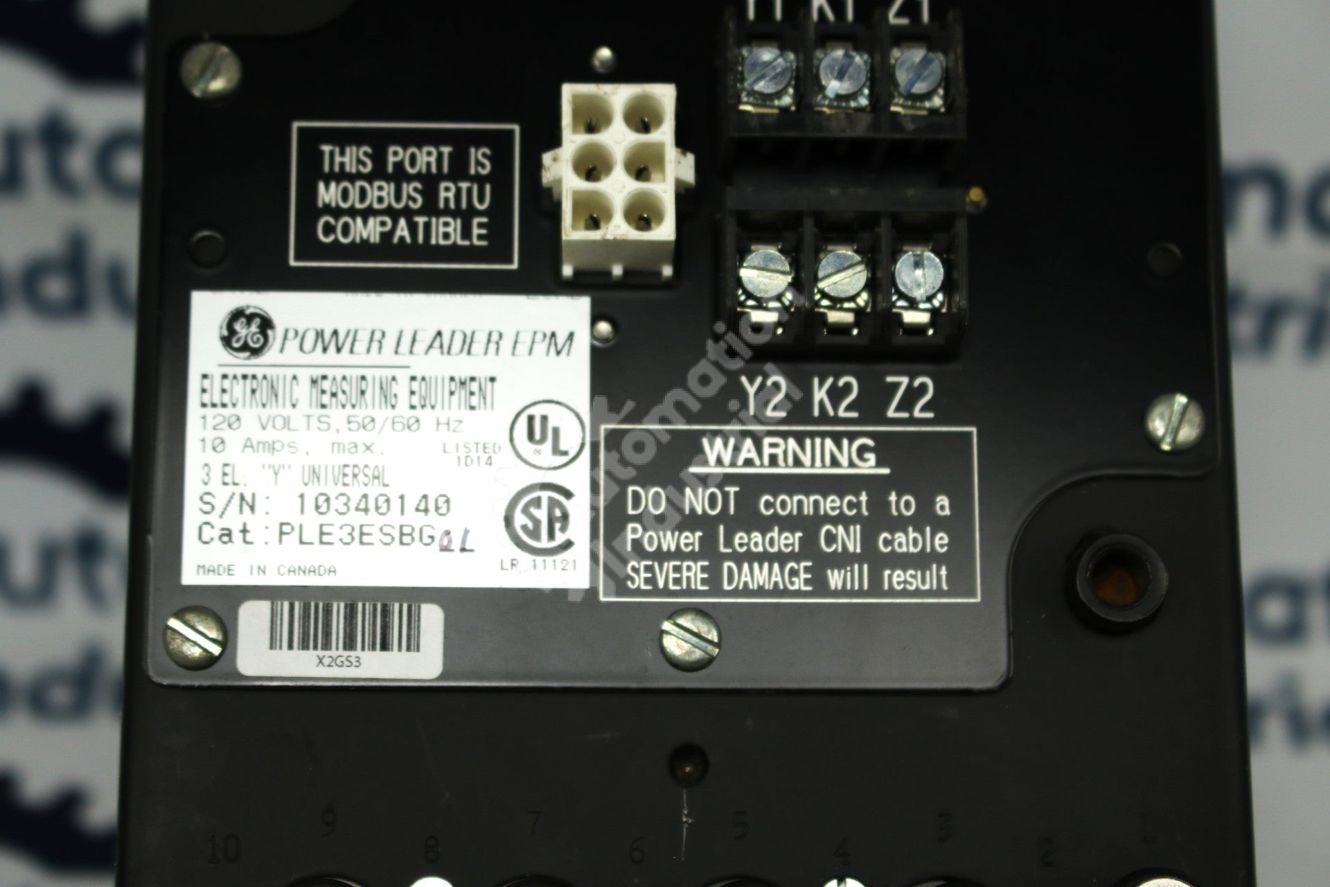 GE Multilin PLE2ESBG01 Motor Management Relay