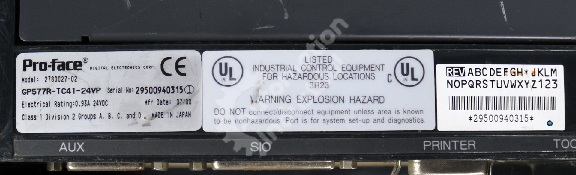 GP577R-TC41-24VP by Pro-Face 10.4 Inch Operator Interface GP-477/577R