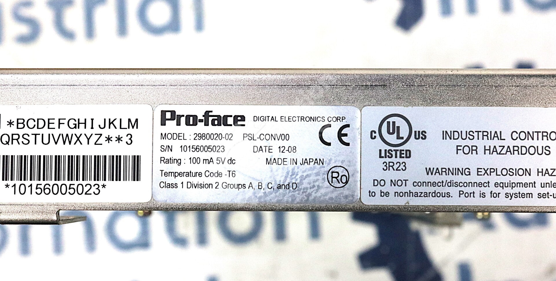 PSL-CONV00 By Proface Xycom 5VDC 100mA Bus Conversion Unit