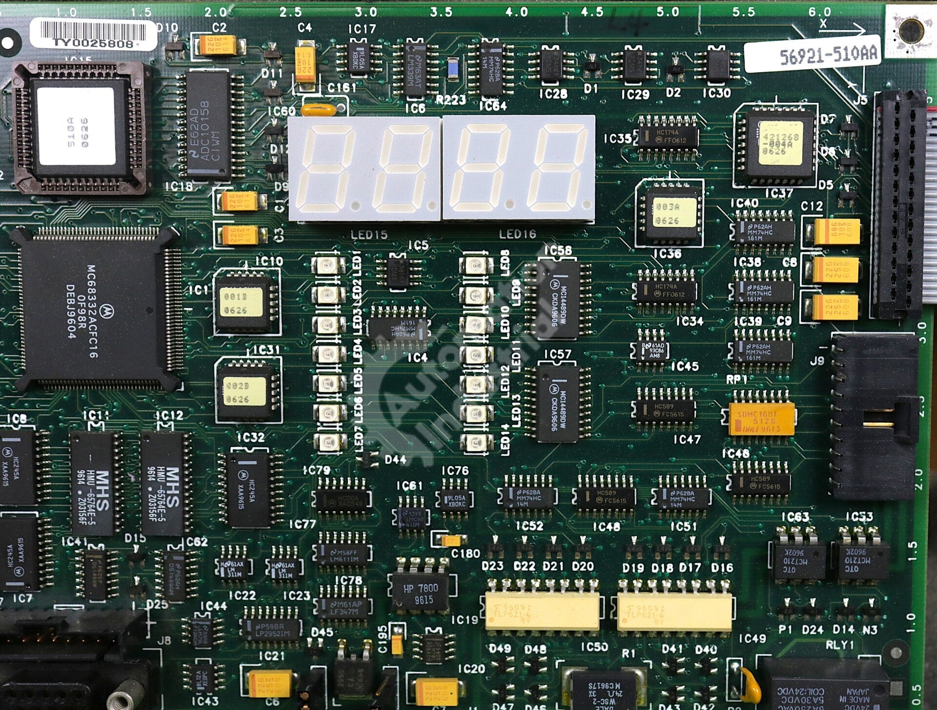 0-56921-510AA By Reliance Electric GV3000 4 Digit LED Display Regulator Board