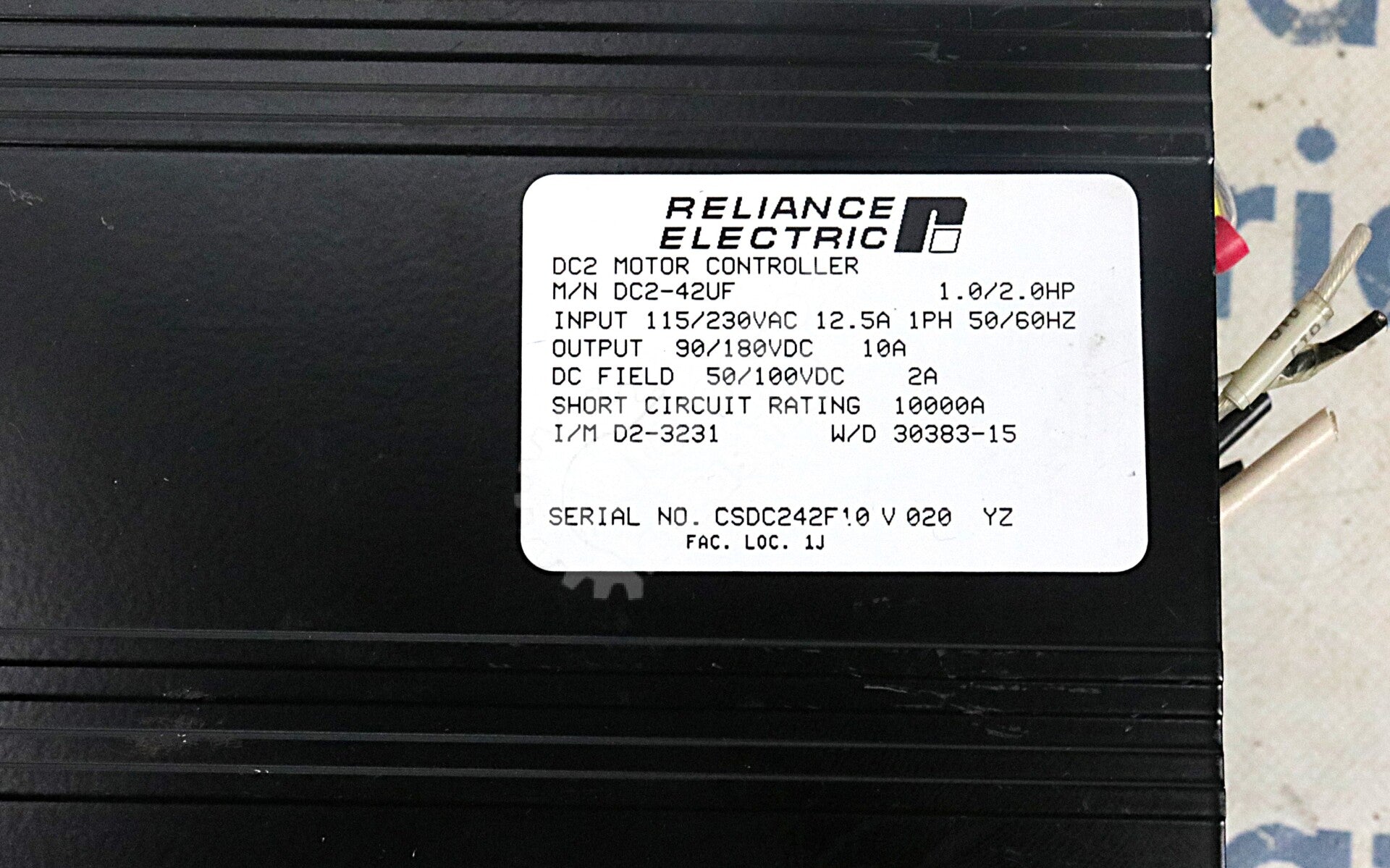 DC2-42UF By Reliance Electric DC Motor Controller