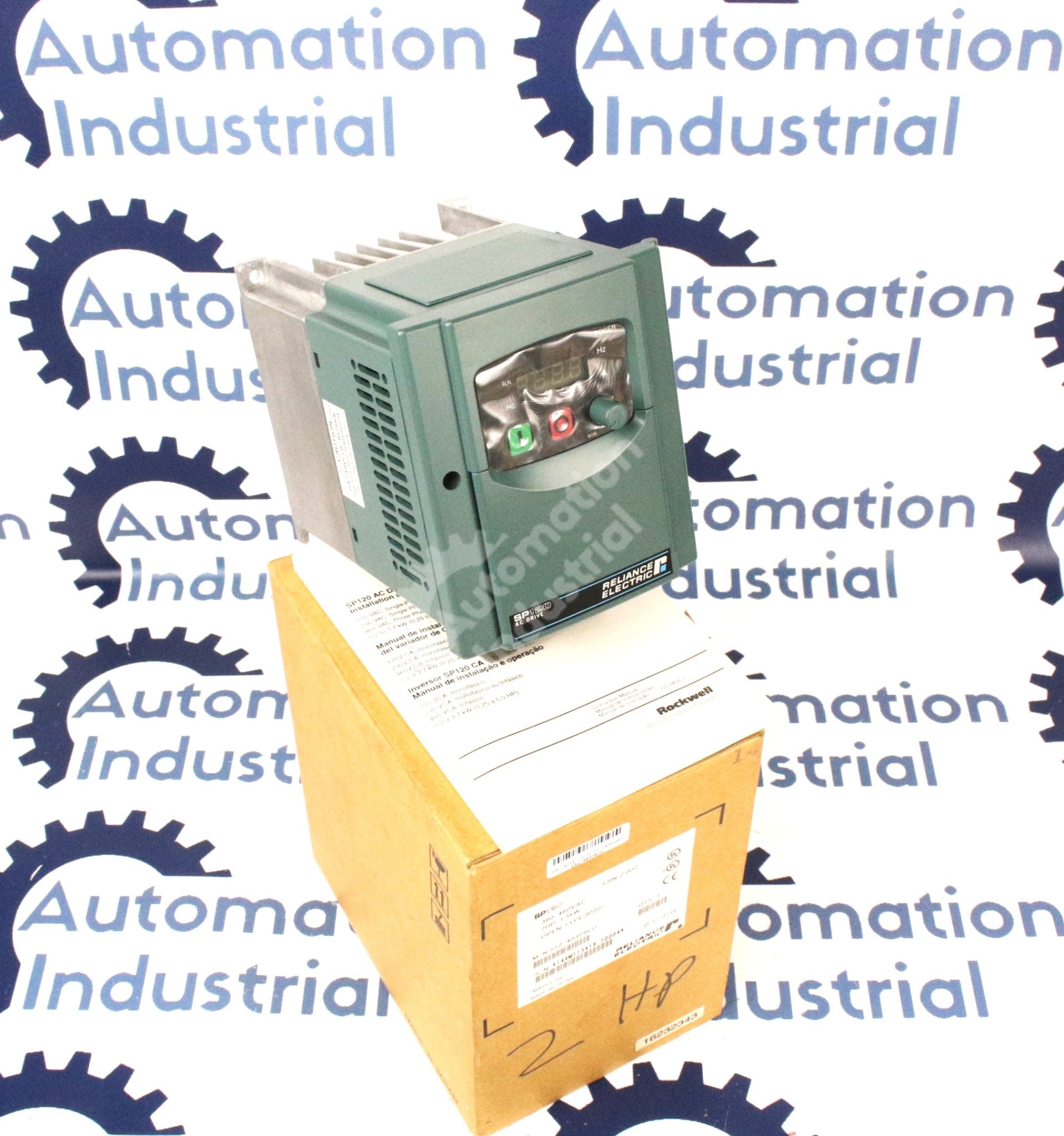 S12-403P8LU by Reliance Electric 2HP 480V Drive SP120 New Factory Package