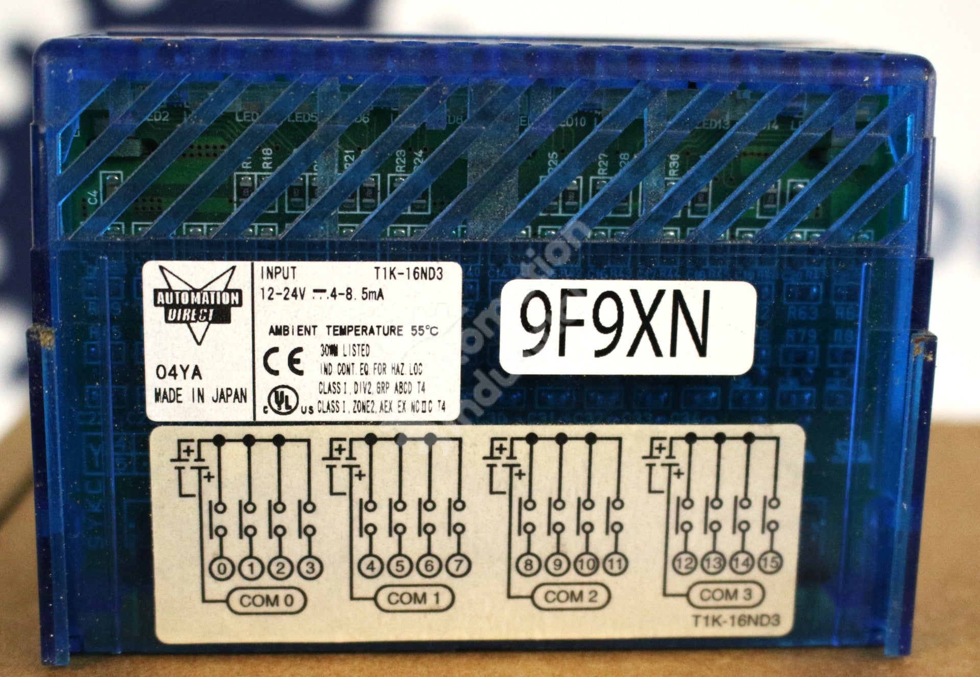 T1K-16ND3 by Automation Direct 12-24VDC Discrete Input Module Terminal I/O