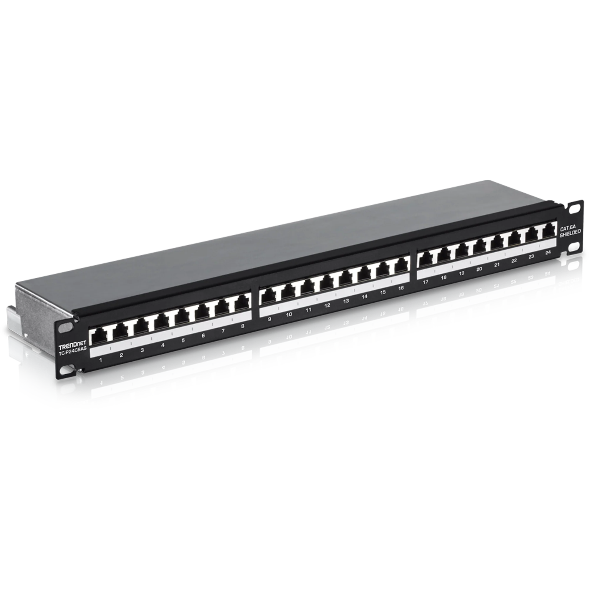TRENDnet TC-P24C6AS 24-Port Cat6a Shielded Patch Panel