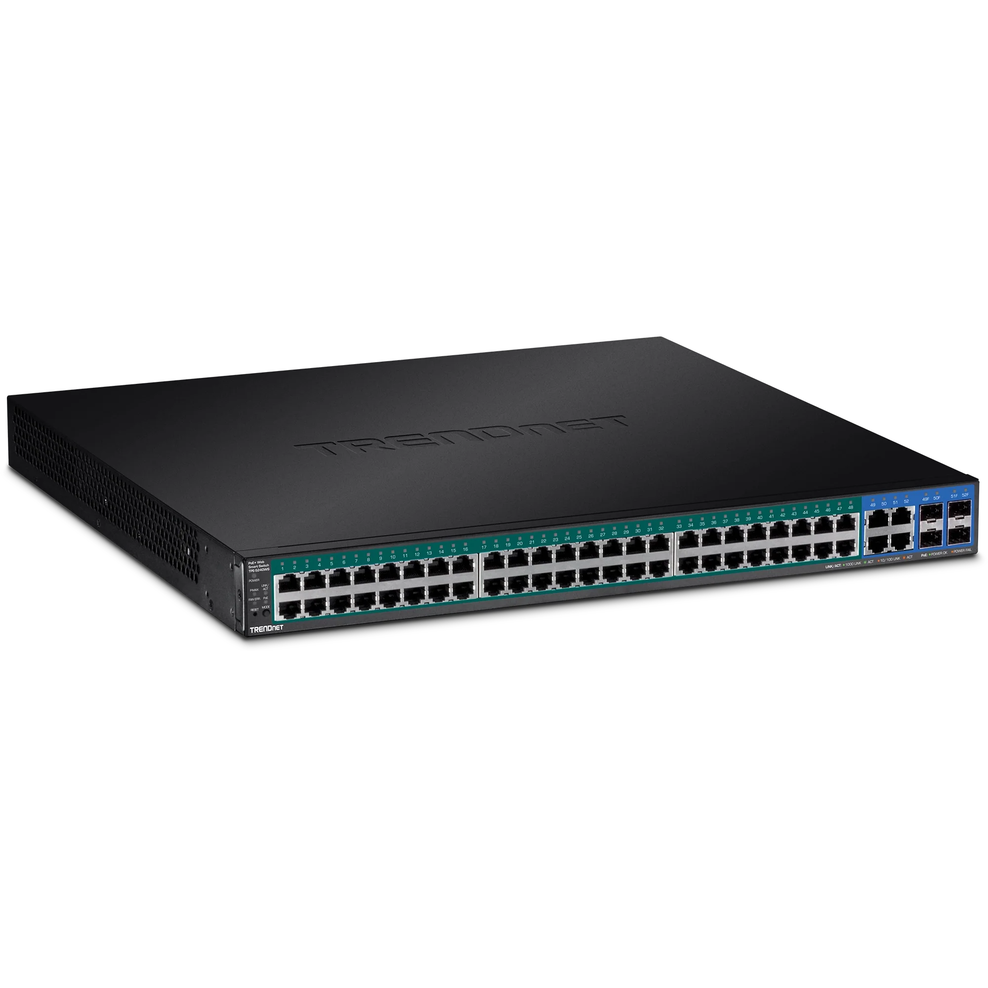 TRENDnet TPE-5240WS 52-Port Gigabit Web Smart PoE+ Switch
