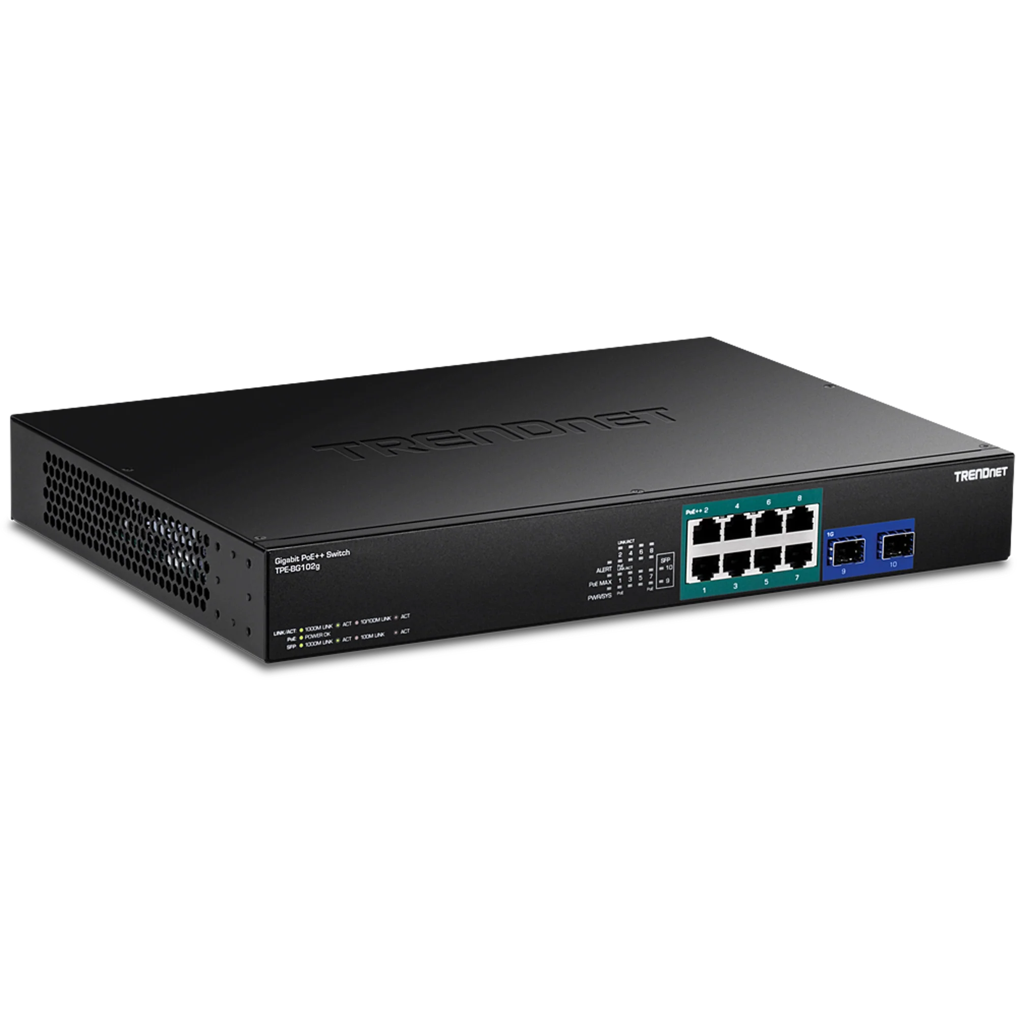 TRENDnet TPE-BG102G 10-Port Gigabit 4PPoE Switch