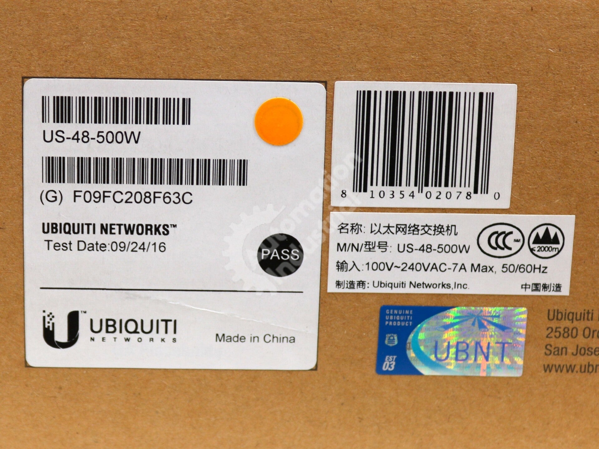 US-48-500W By Ubiquiti UniFi 48 Port Managed PoE+ Gigabit Switch NSFP