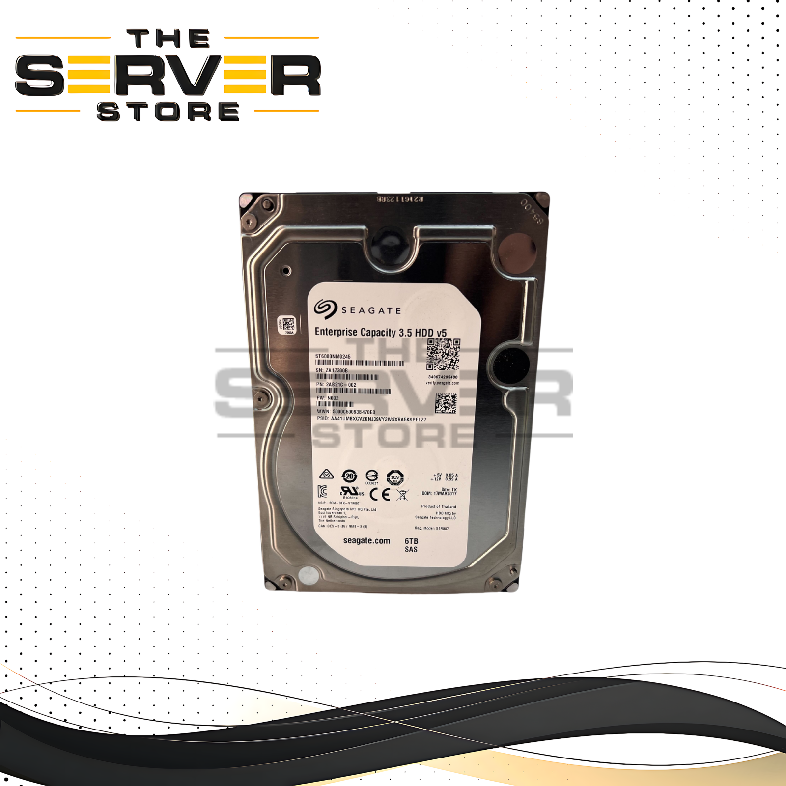 Seagate Enterprise 6TB 7.2K 12Gbs SAS 3.5" HDD Hard Drive (ST6000NM0245)