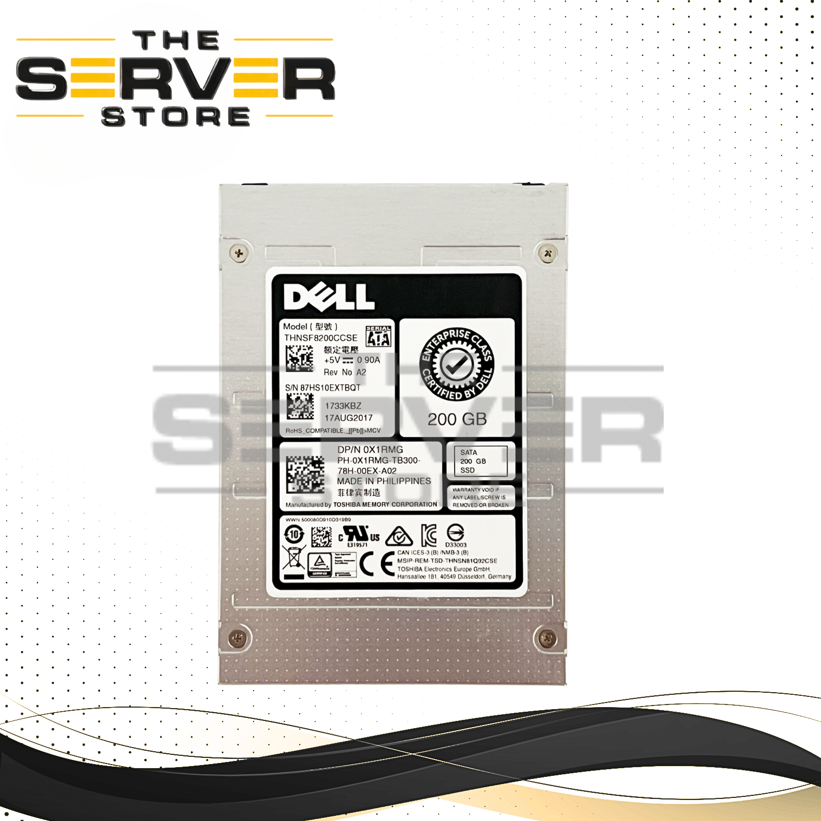 Toshiba 200GB SATA 6G MLC SFF SATA 2.5" SSD THNSF8200CCSE