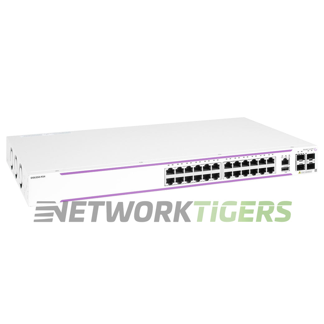 Alcatel-Lucent OS6350-24 OmniSwitch 6350 Series 24x 1GB RJ45 2x 1GB SFP Switch