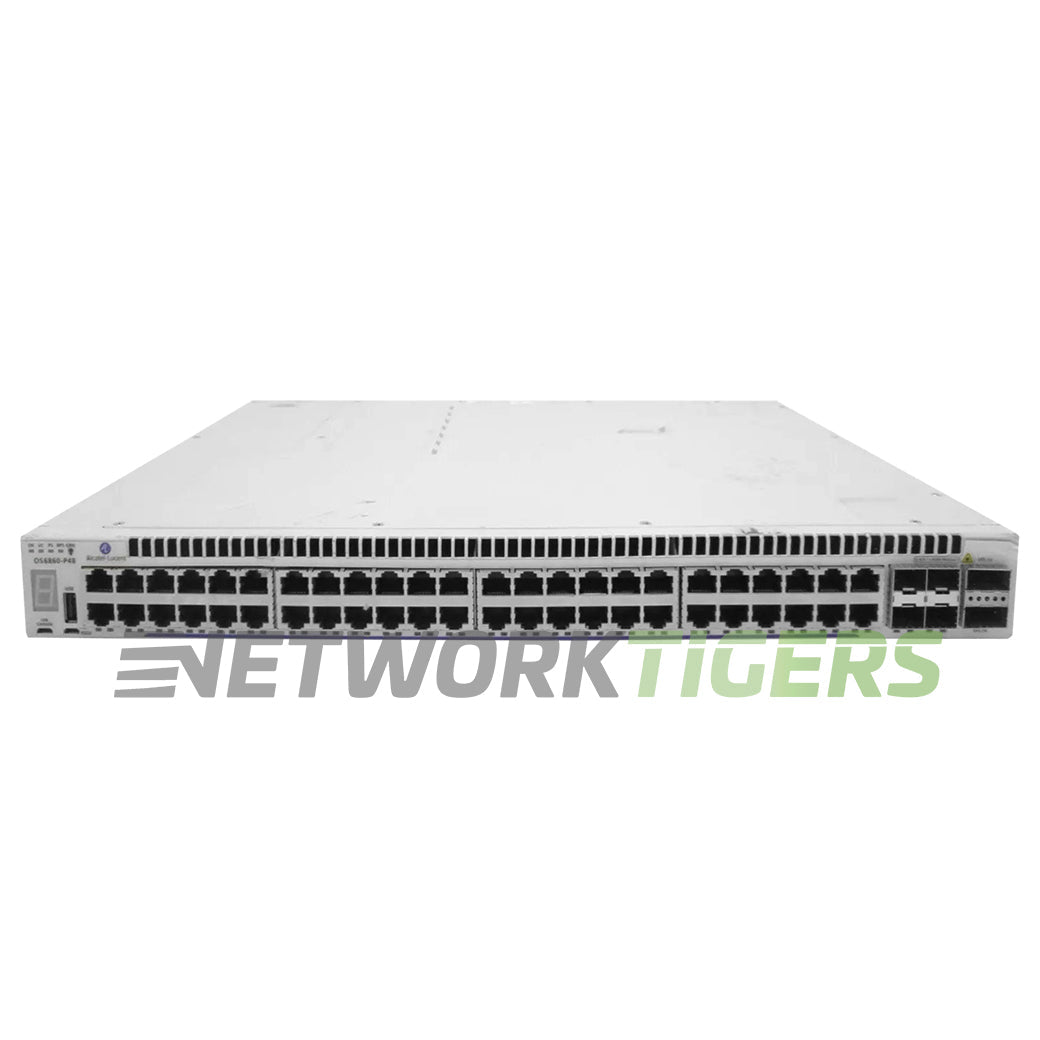 Alcatel-Lucent OS6860E-P48-US 48x 1GB PoE RJ45 4x 10GB SFP+ Switch