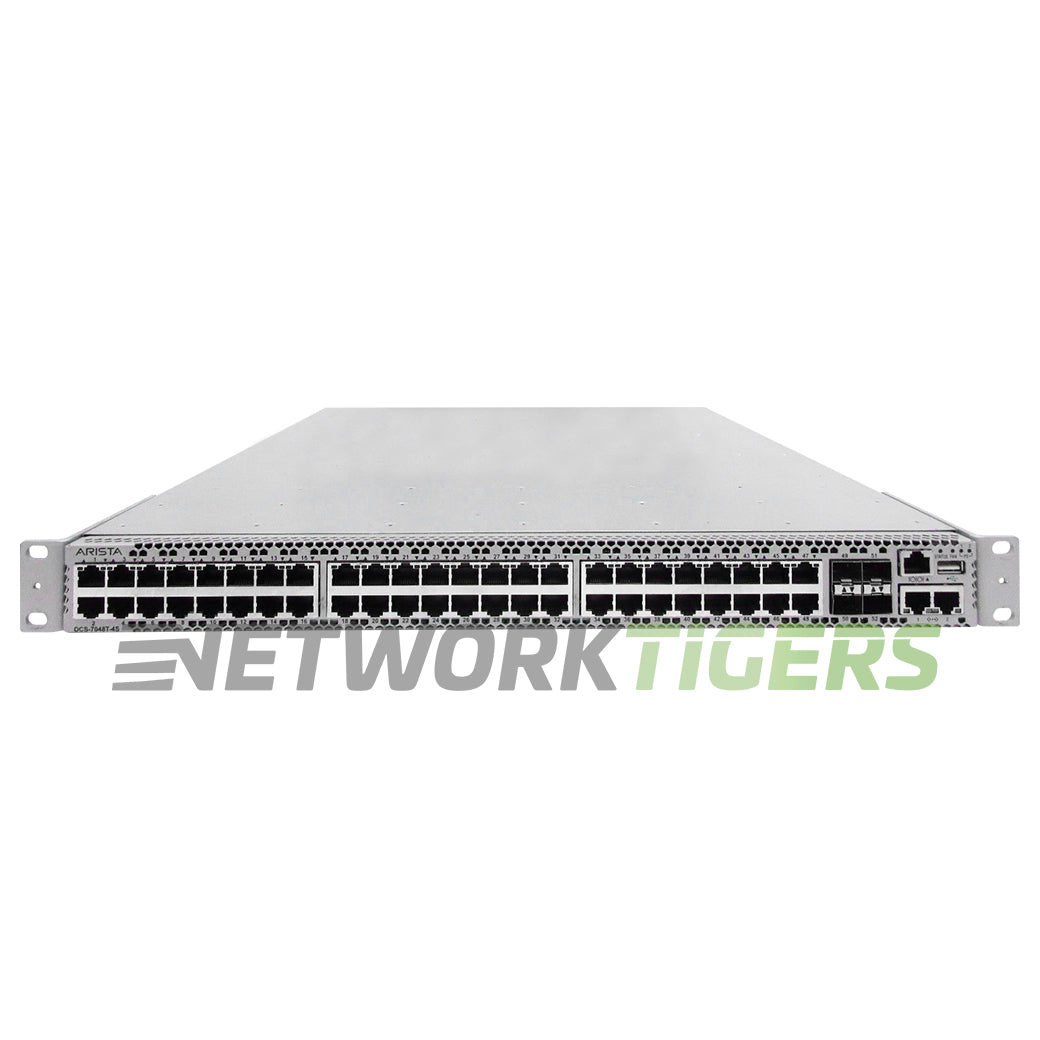 NEW Arista DCS-7048T-4S-F 48x 1GB RJ45 4x 10GB SFP+ Front-to-Back Air Switch