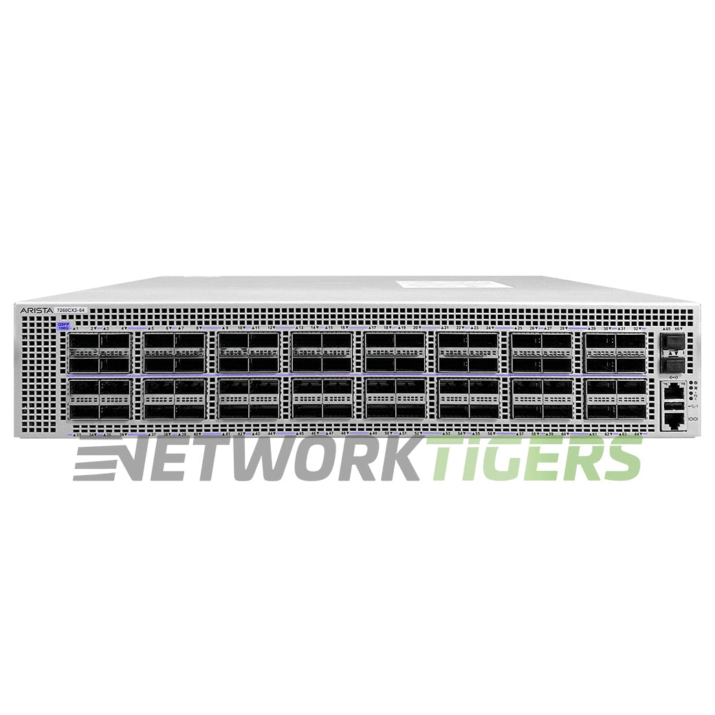 Arista DCS-7260CX3-64-F 64x 100GB QSFP28 2x 10GB SFP+ F-B Airflow Switch
