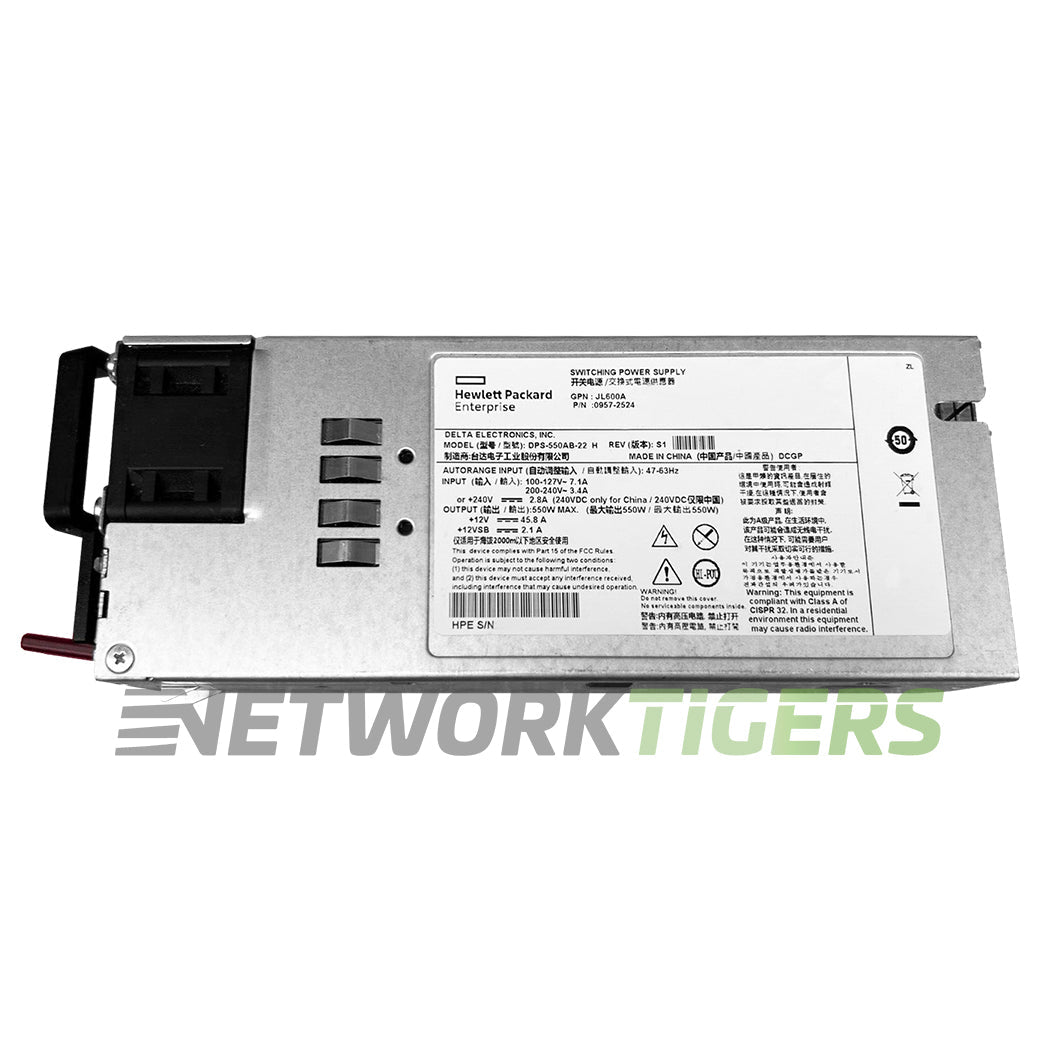 HPE Aruba JL600A CX 8360 Series 550W AC Front-to-Back Air Switch Power Supply