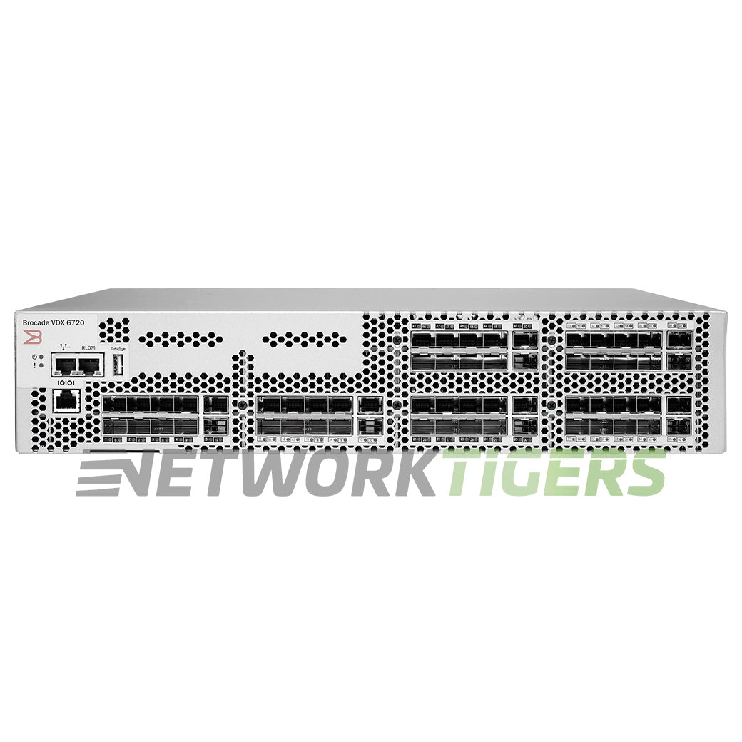 Brocade BR-VDX6720-60-F 60x 10GB SFP+ (60x Active) Front-to-Back Airflow Switch