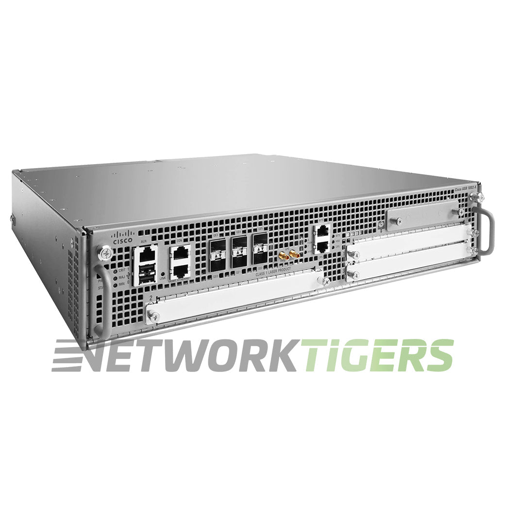 NEW Cisco ASR1002X-10G-K9 ASR 1000 6x 1GB SFP 3x Open SPA Slot 1x ESP Router