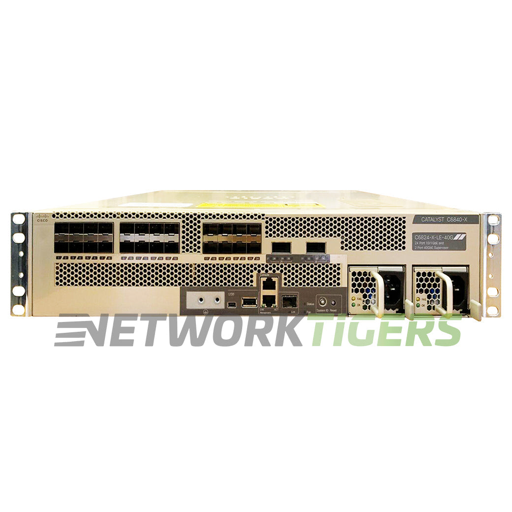 Cisco C6824-X-LE-40G Catalyst 6800X 24x 10GB SFP+ 2x 40GB QSFP+ Switch