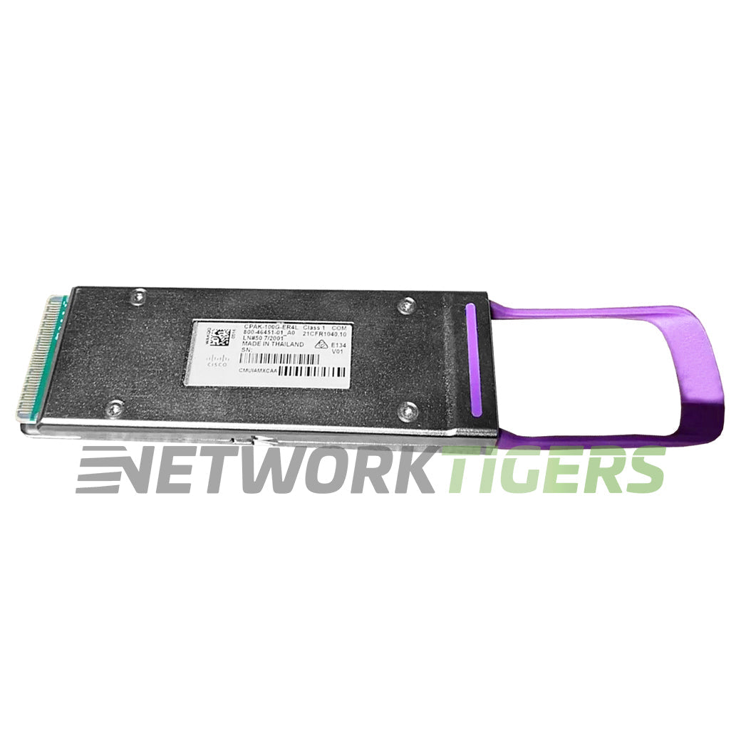 Cisco CPAK-100G-ER4L 100GB BASE-ER4 1310nm Lite SMF CPAK Transceiver