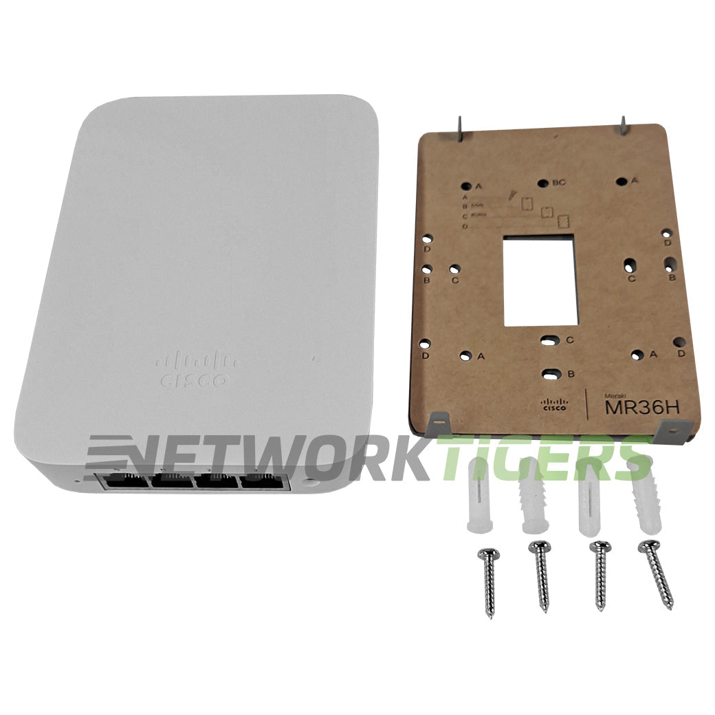 Cisco Meraki MR36H-HW Dual-Band 802.11ax 2x2:2 Wall Switch Unclaimed Wireless AP