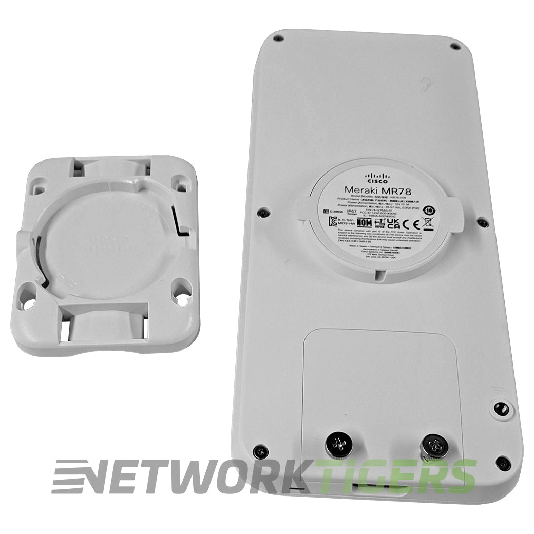 Cisco Meraki MR78-HW Dual-Band 802.11ax 2x2:2 Unclaimed Wireless Access Point