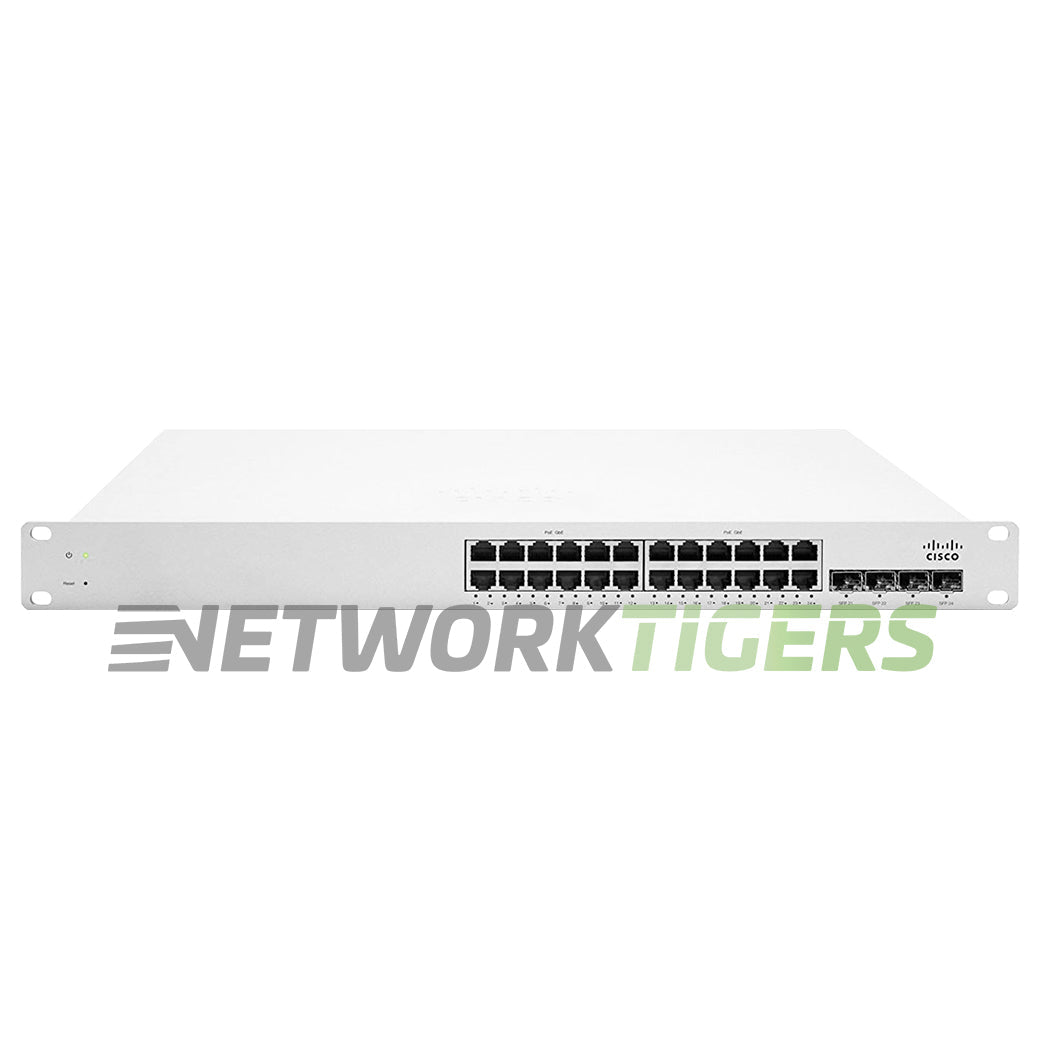 NEW Cisco Meraki MS22P-HW 24x 1GB PoE+ RJ45 4x 1GB SFP Unclaimed Switch