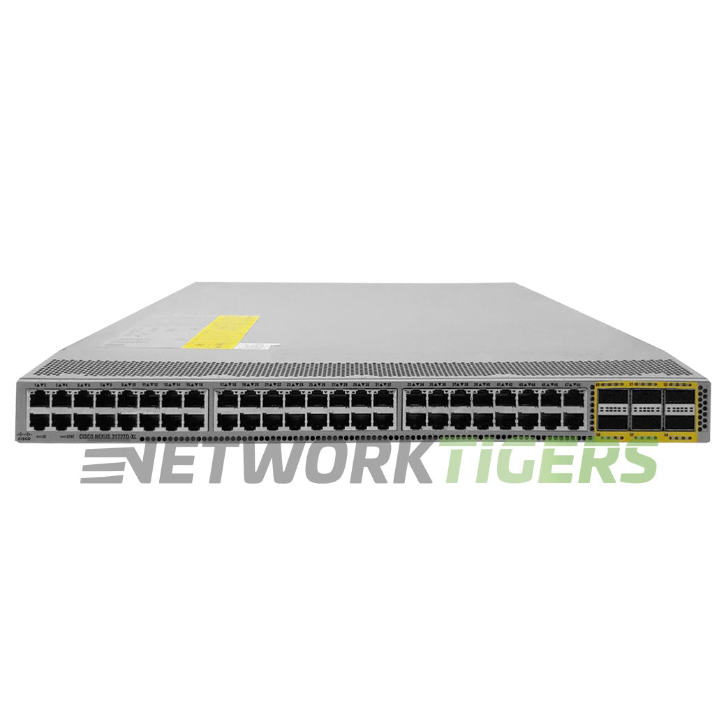 NEW Cisco N3K-C3172TQ-XL 48x 10GB Copper 6x 40GB QSFP+ Back-to-Front Air Switch