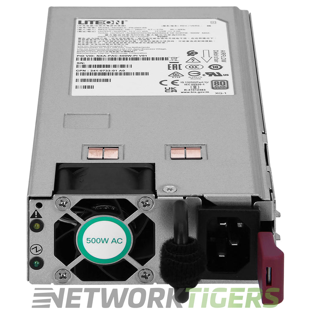 Cisco NXA-PAC-500W-PI 500W AC Front-to-Back Air (Port Side Intake) Power Supply