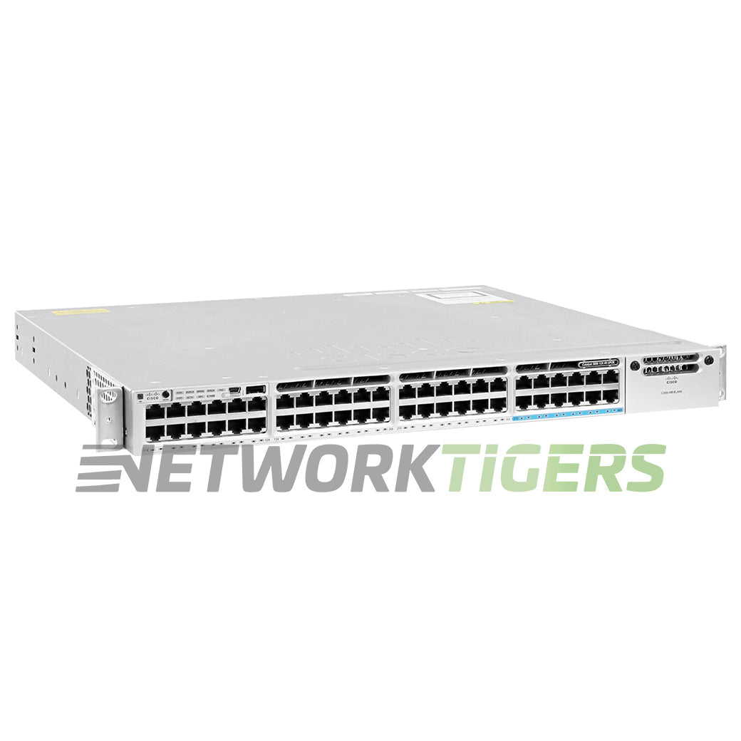 NEW Cisco WS-C3850-12X48U-S 48x (12x MultiGB) UPoE RJ45 1x Mod Slot Switch