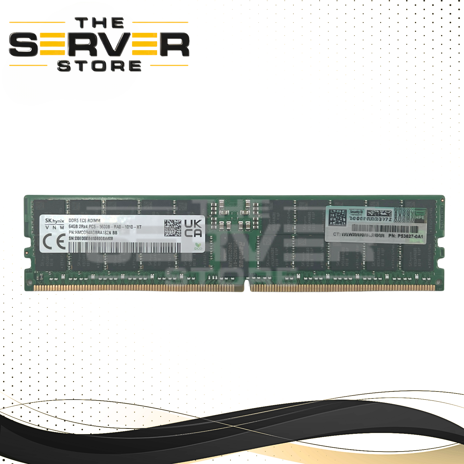 HPE 64GB 2Rx4 DDR5-5600 PC5-44800 ECC Registered Memory HMCG94AGBRA182N-BB P64707-B21 P65255-001 P53627-0A1