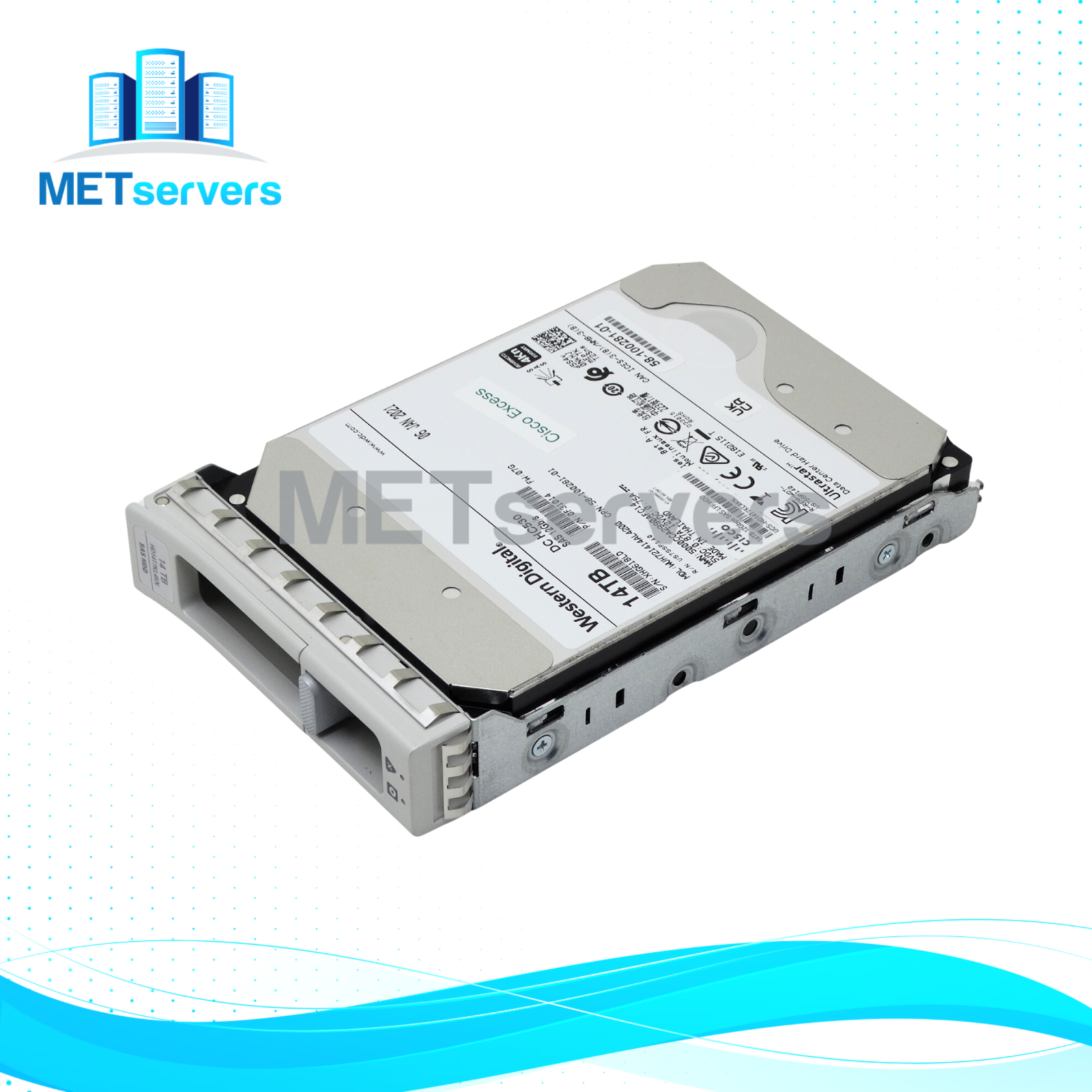 Cisco WD DC HC530 14TB 7.2K RPM SAS 12Gbps 3.5'' HDD Hard Drive (WUH721414AL4200)